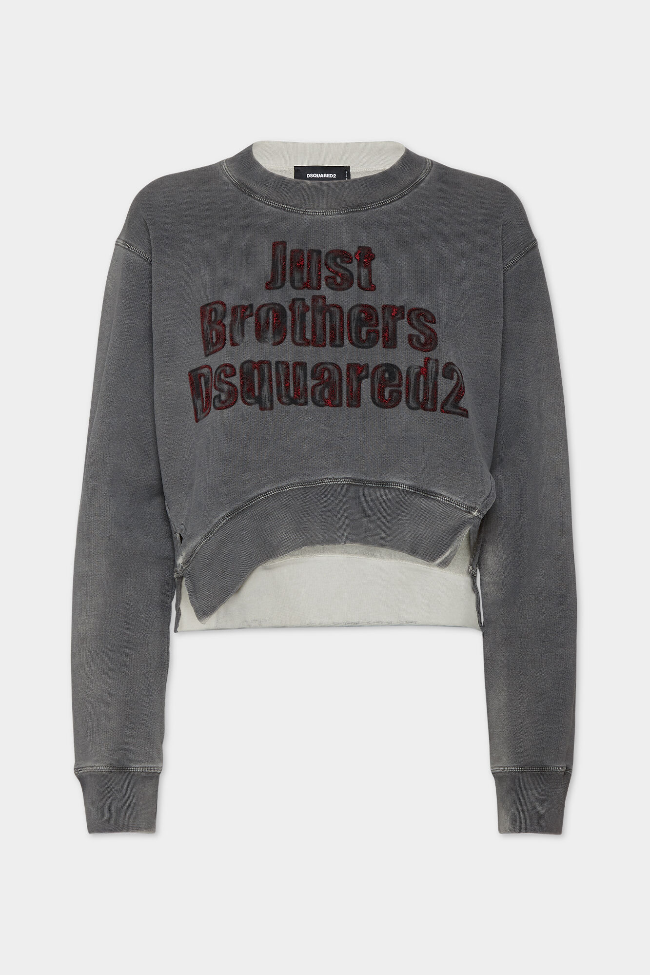 Spray Dyed Round Rib Crewneck Sweatshirt