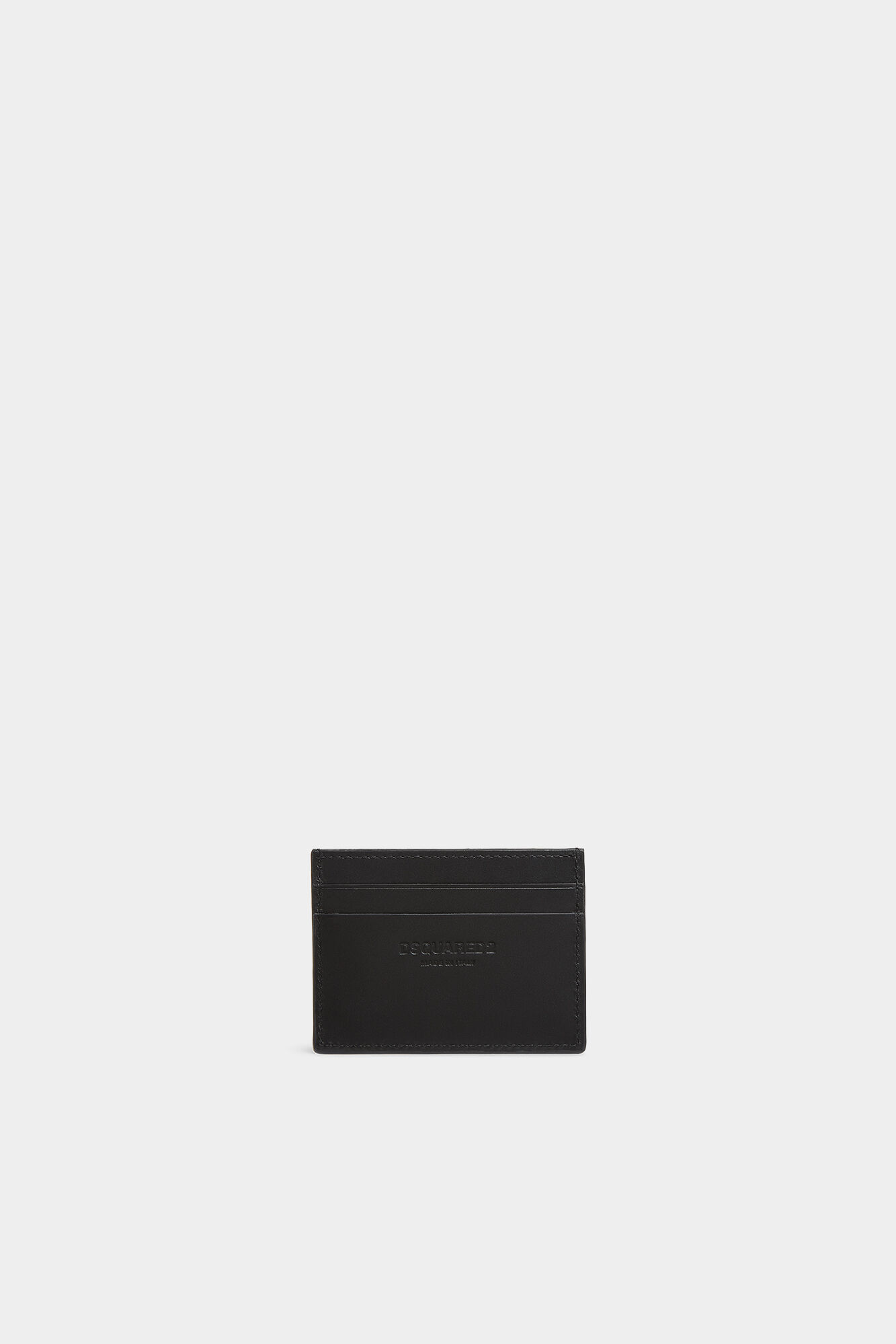 Deep Black Leather Credit Card Holder