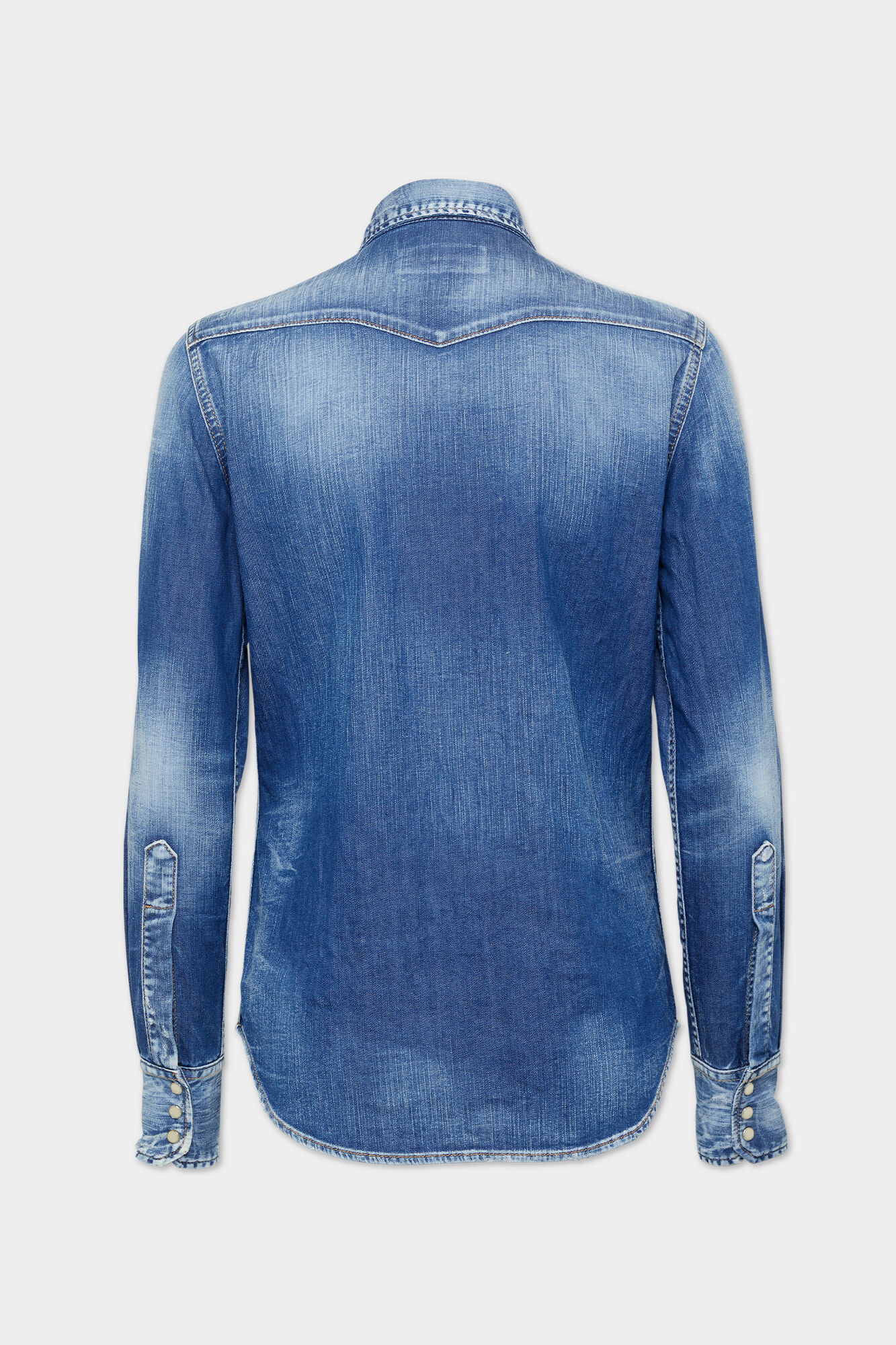 Light Wash Classic Western Shirt