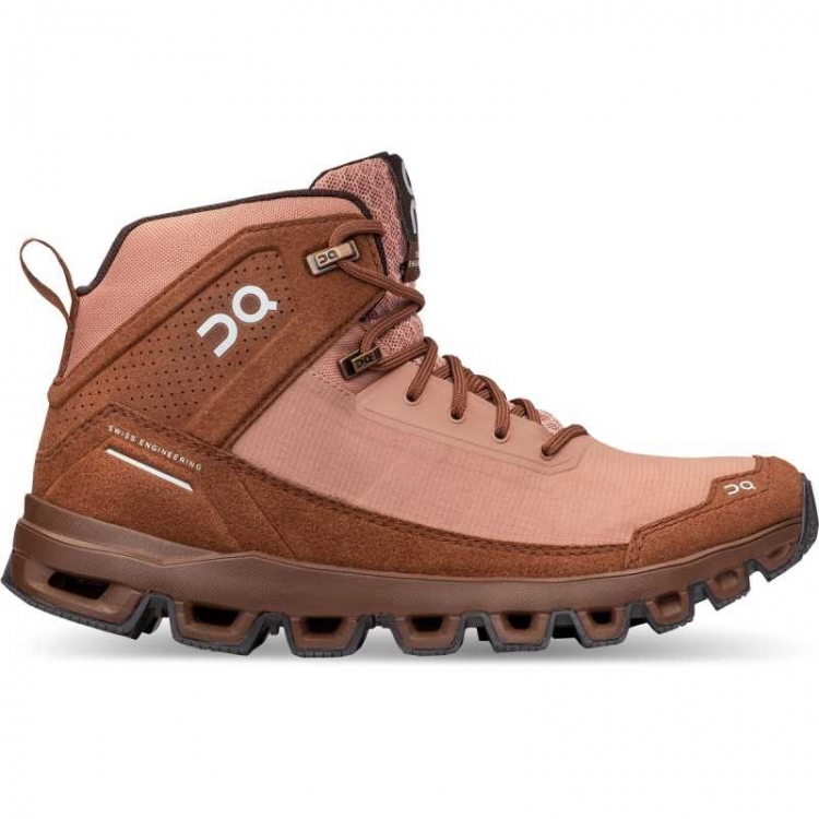 On Cloudridge Mocha | Pebble