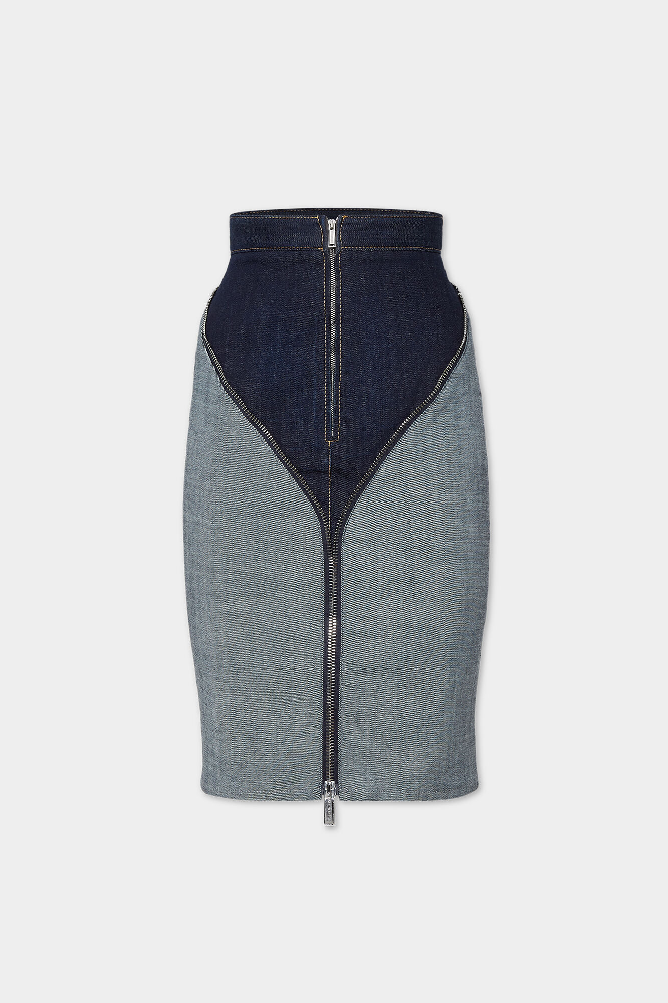 Dark Urban Wash Upside Jeans Skirt