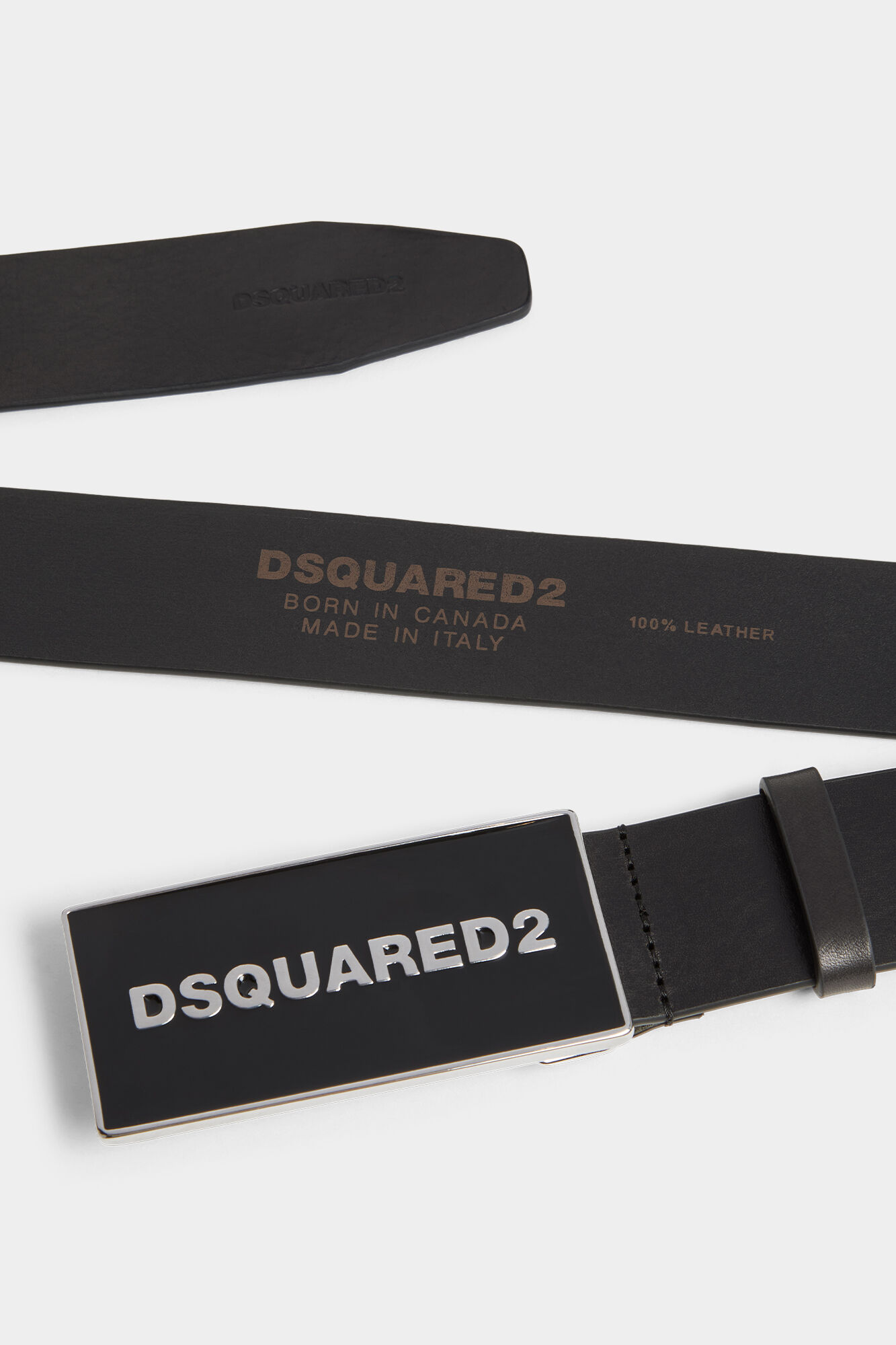 Dsquared2 Tonal Logo Plaque Belt