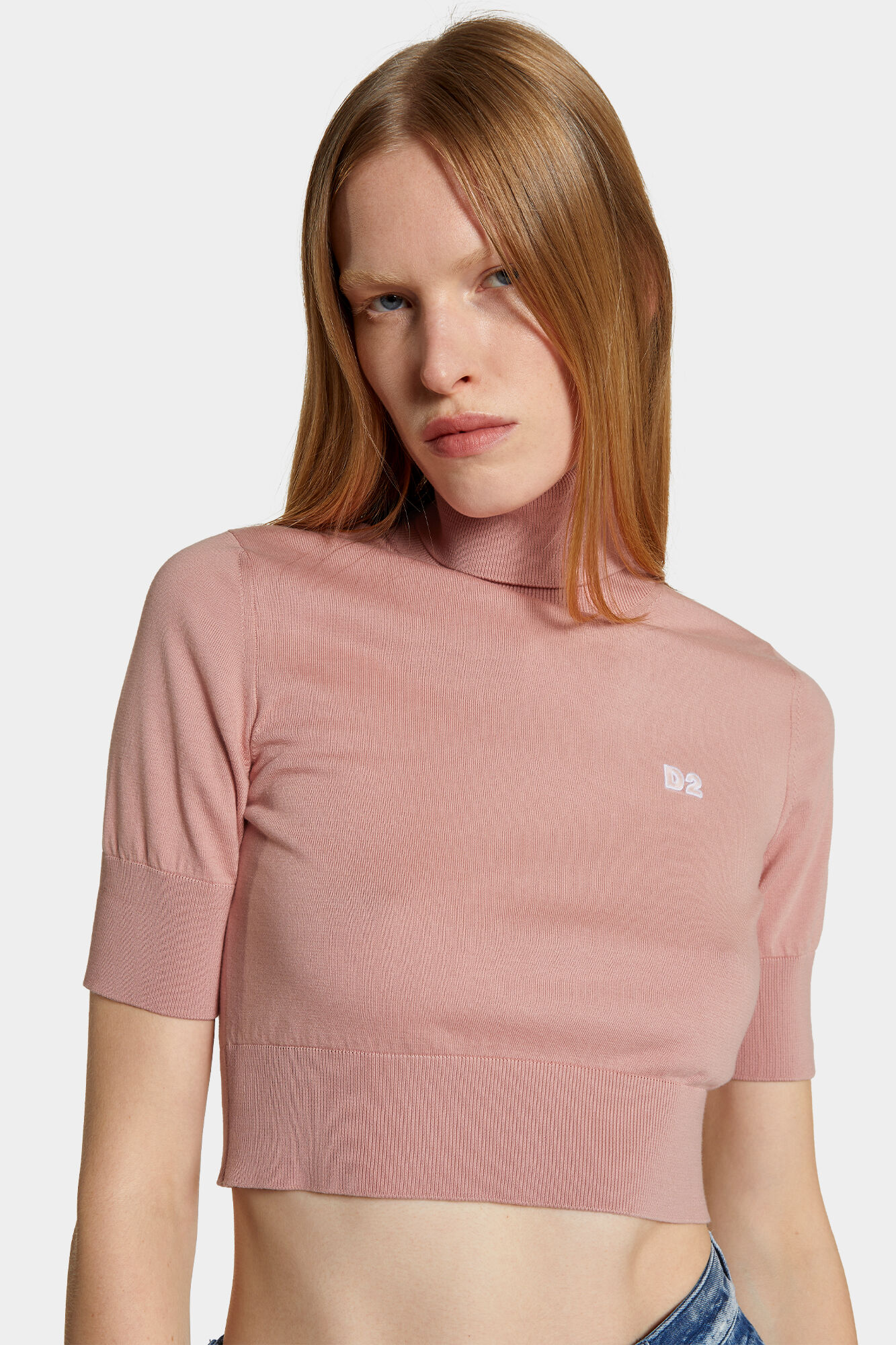 Cropped D2 Turtleneck