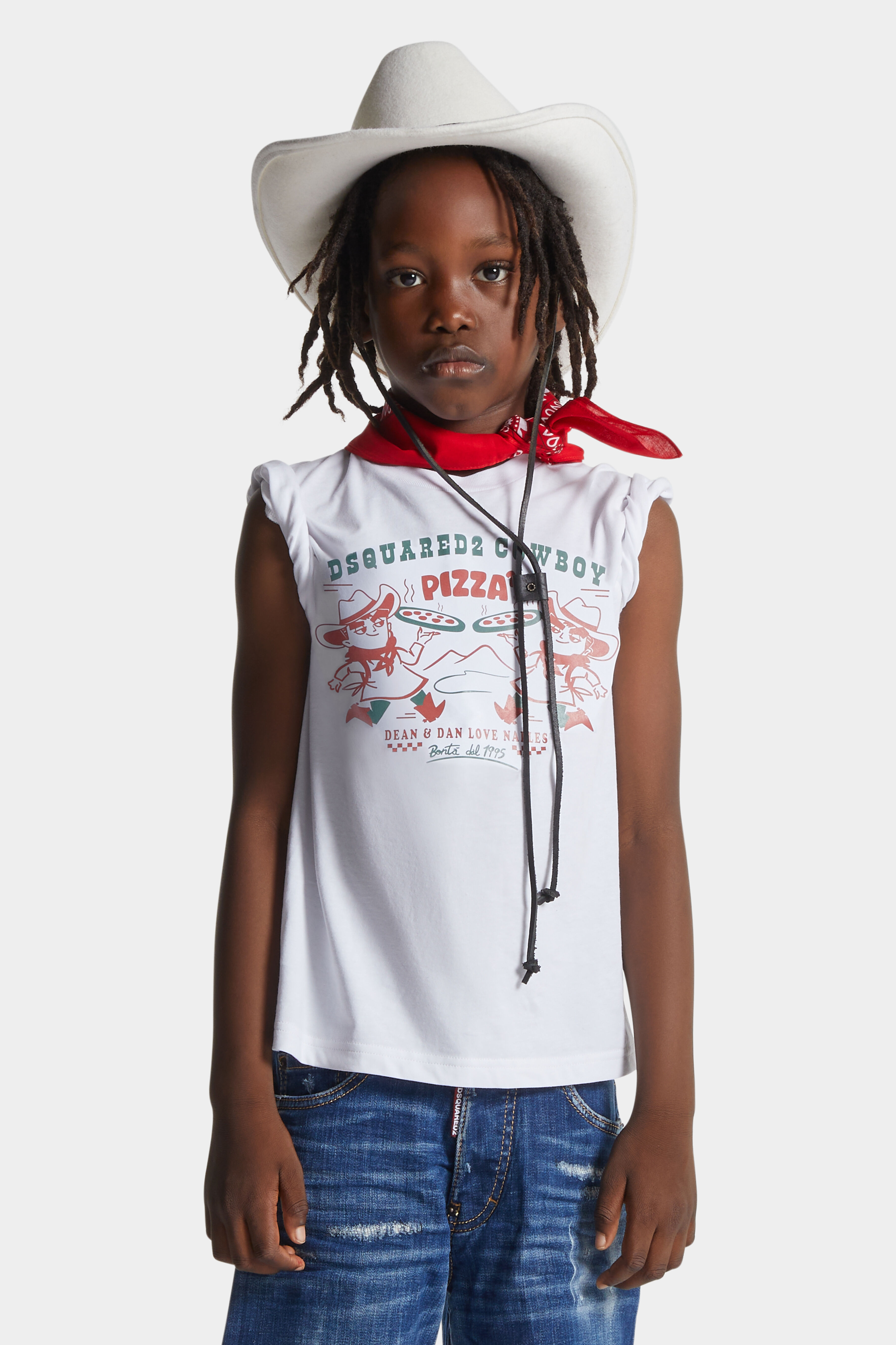 D2Kids Junior Cowboy Pizza T-Shirt