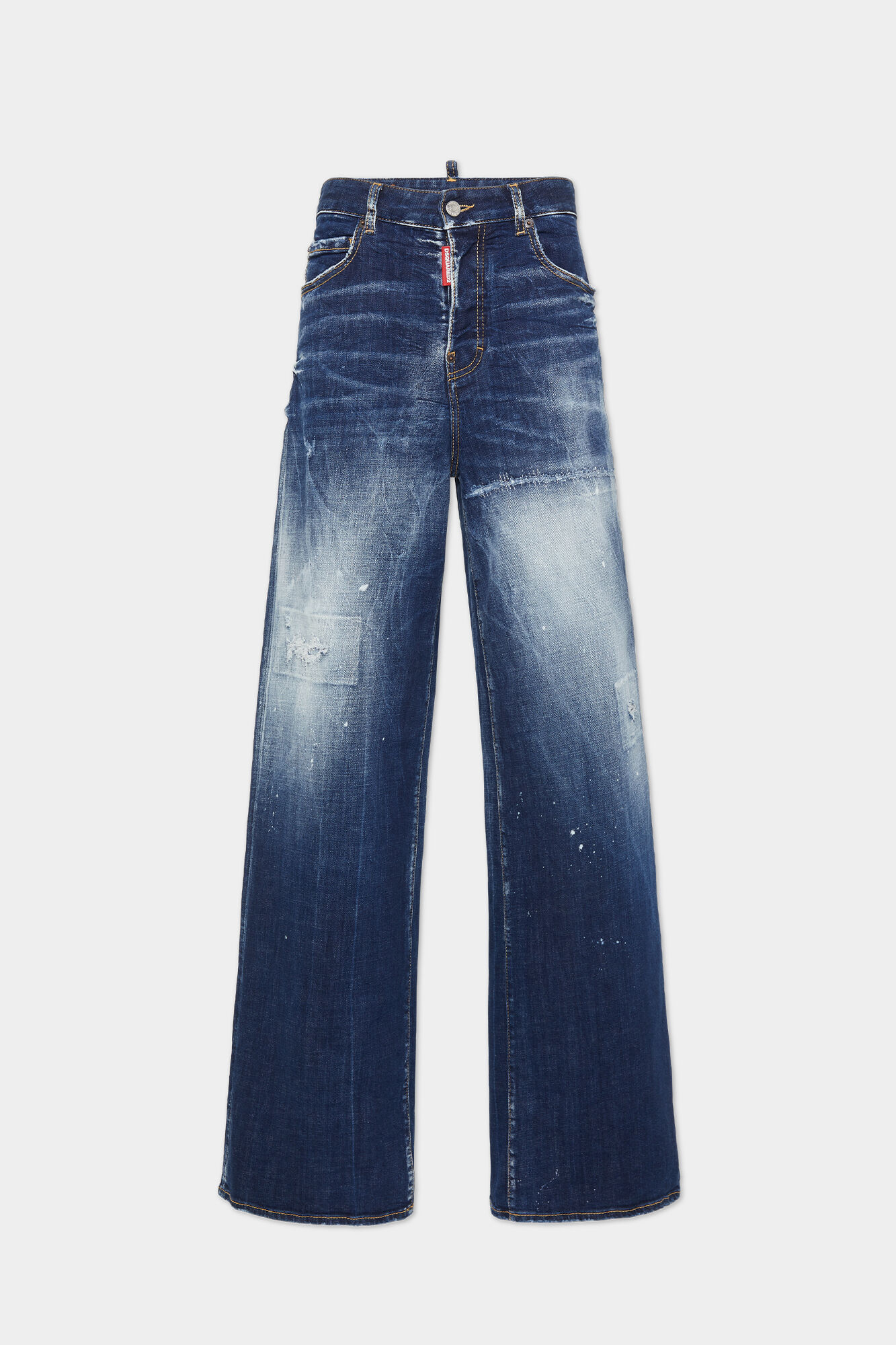 Dark White Line Wash Traveller Jeans