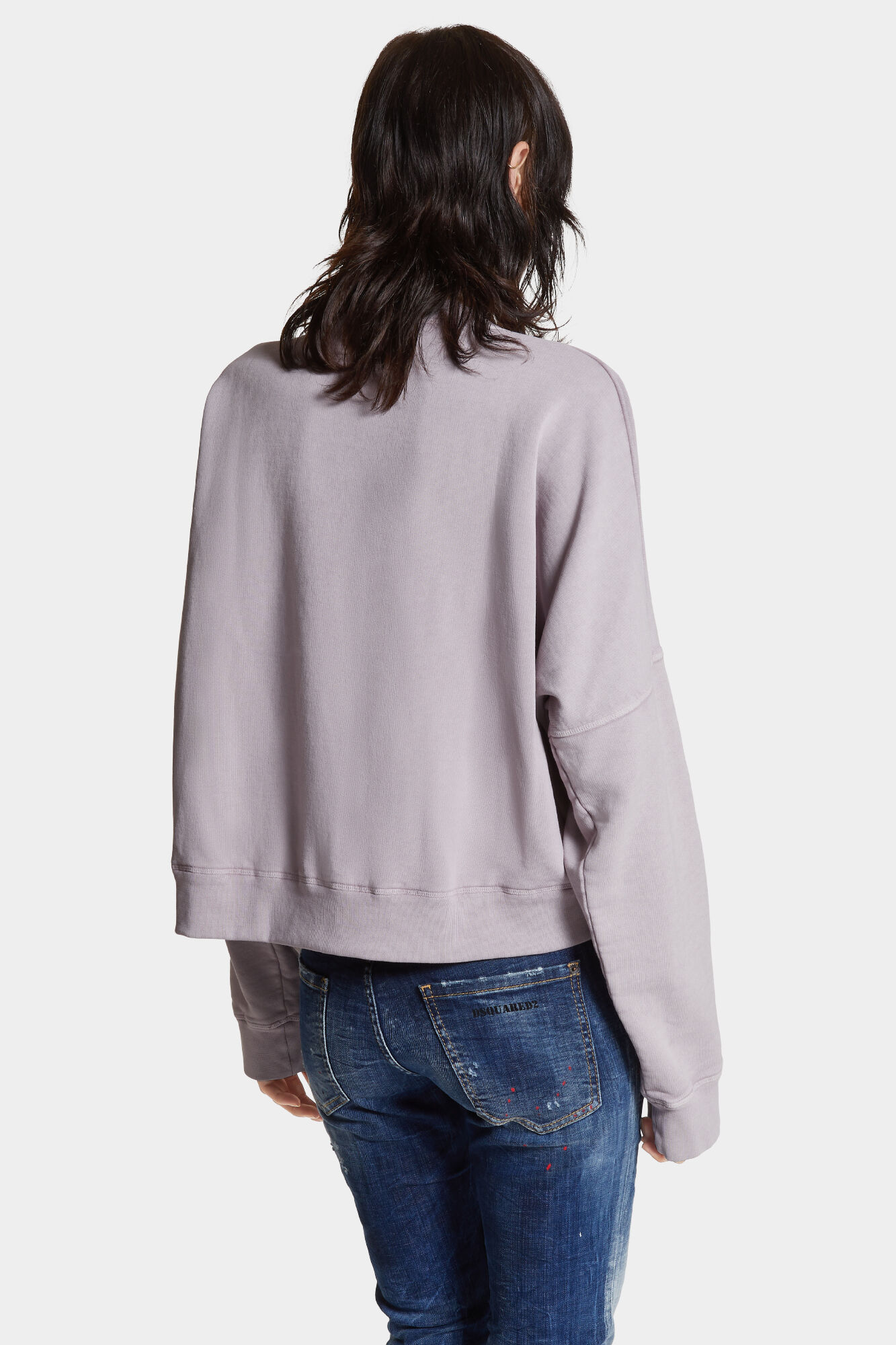 Fade Dyed Onion Cropped Sweatshirt