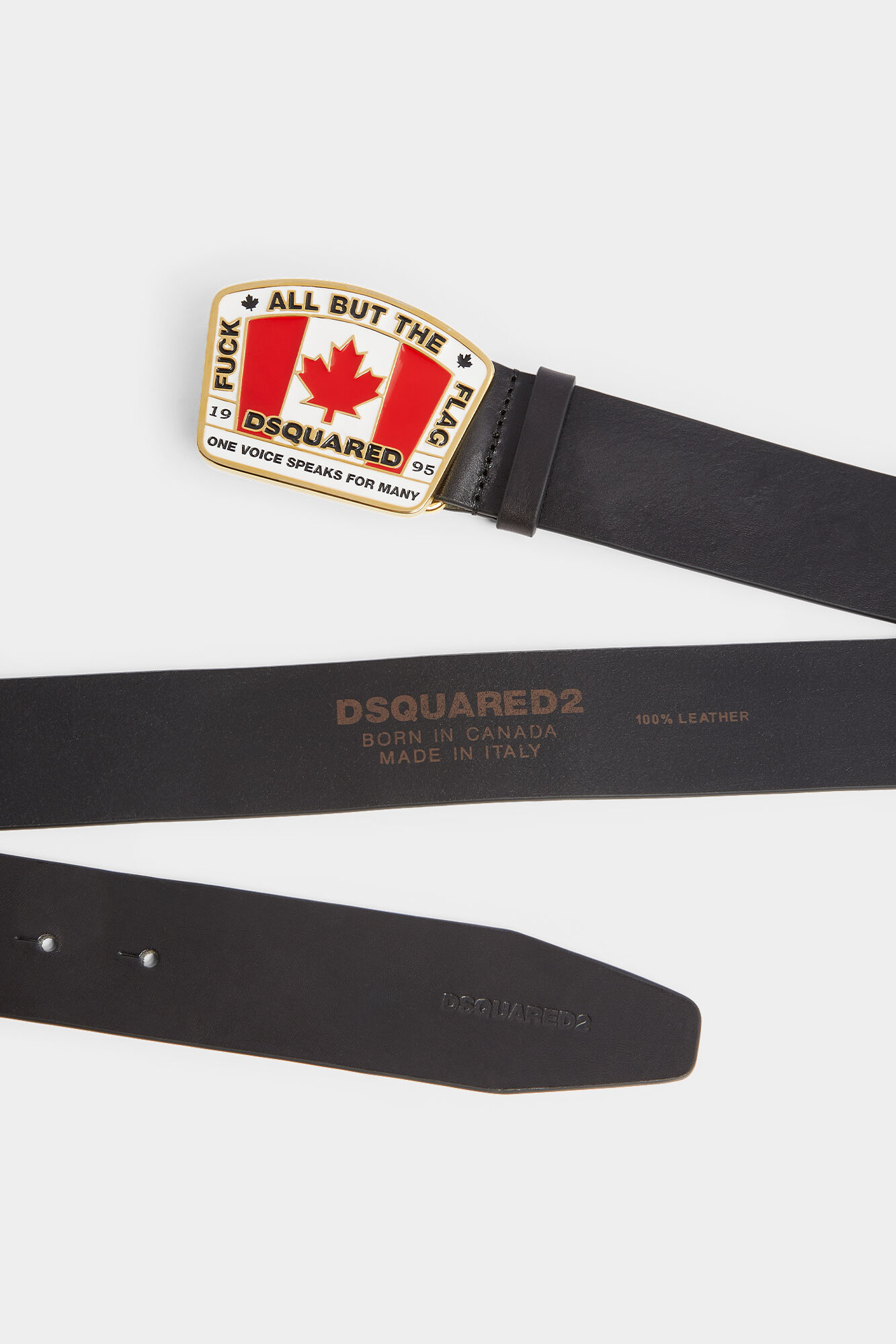 Canadian Flag Plaque Belt