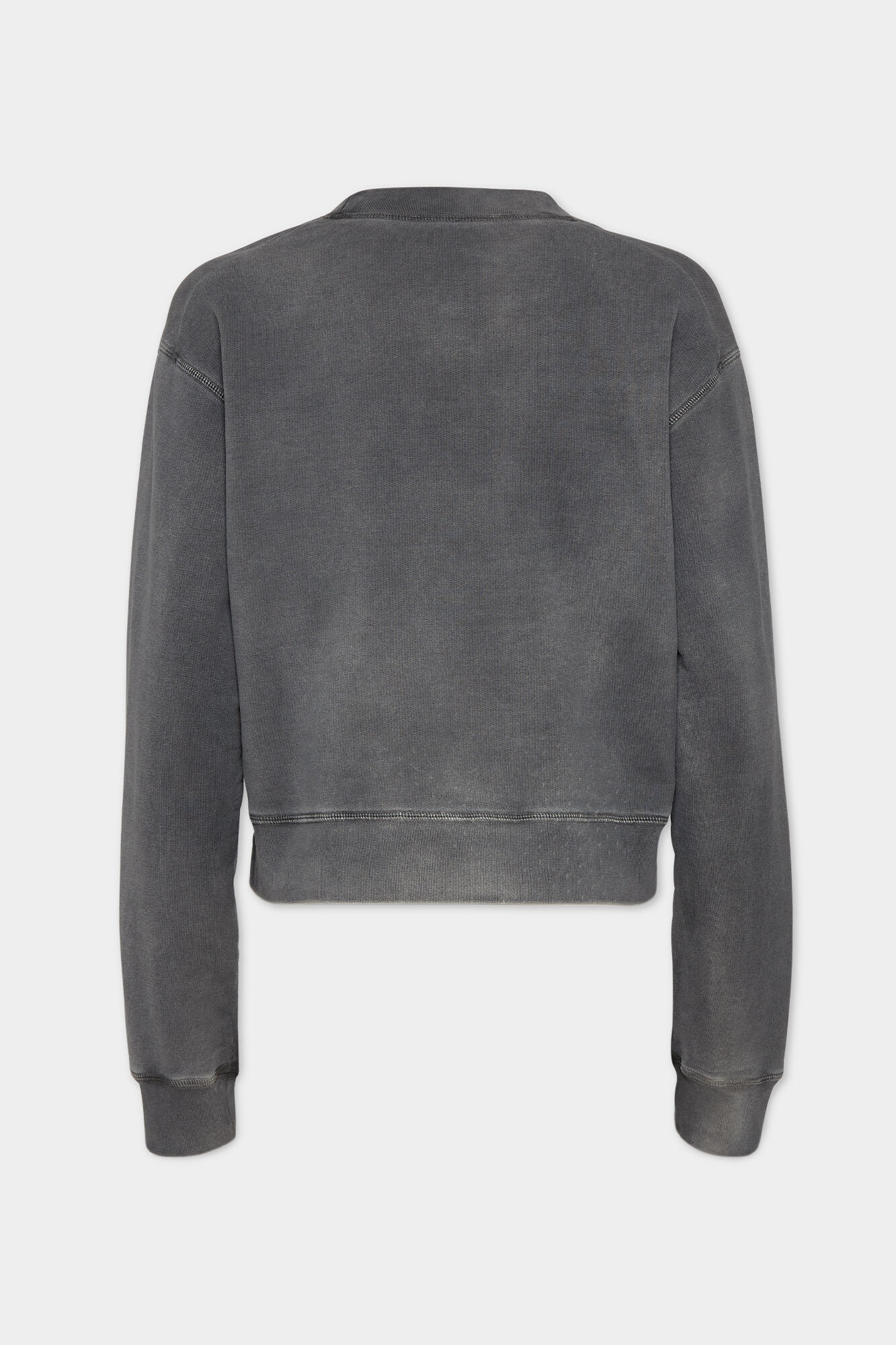 Spray Dyed Round Rib Crewneck Sweatshirt