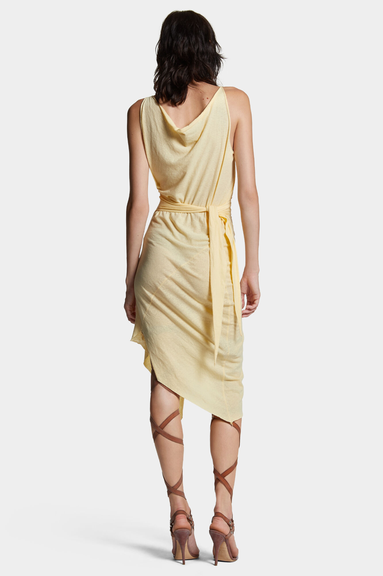 Asymmetrical Dyed Jersey Dress