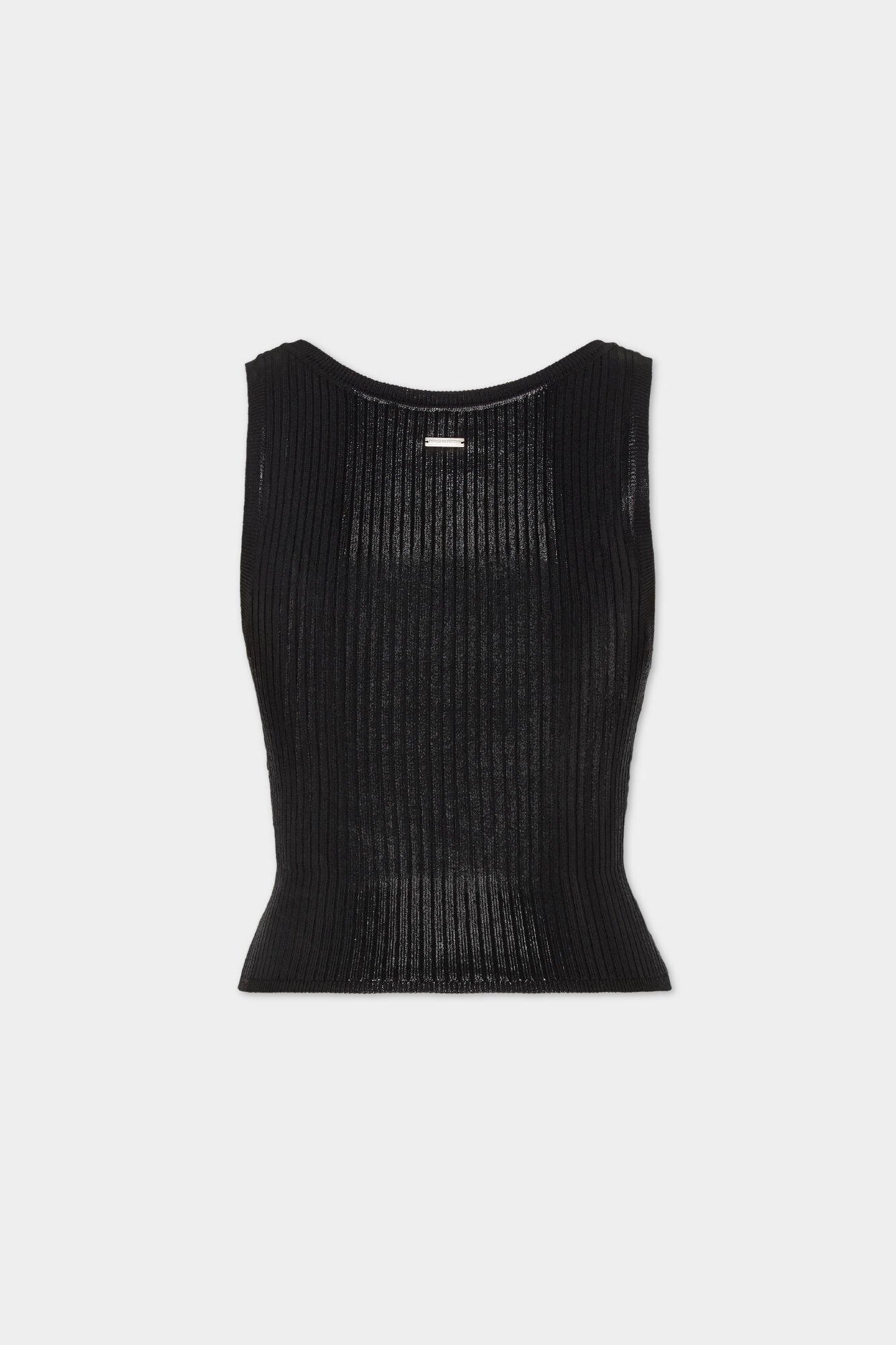 Coated Knit Tank Top