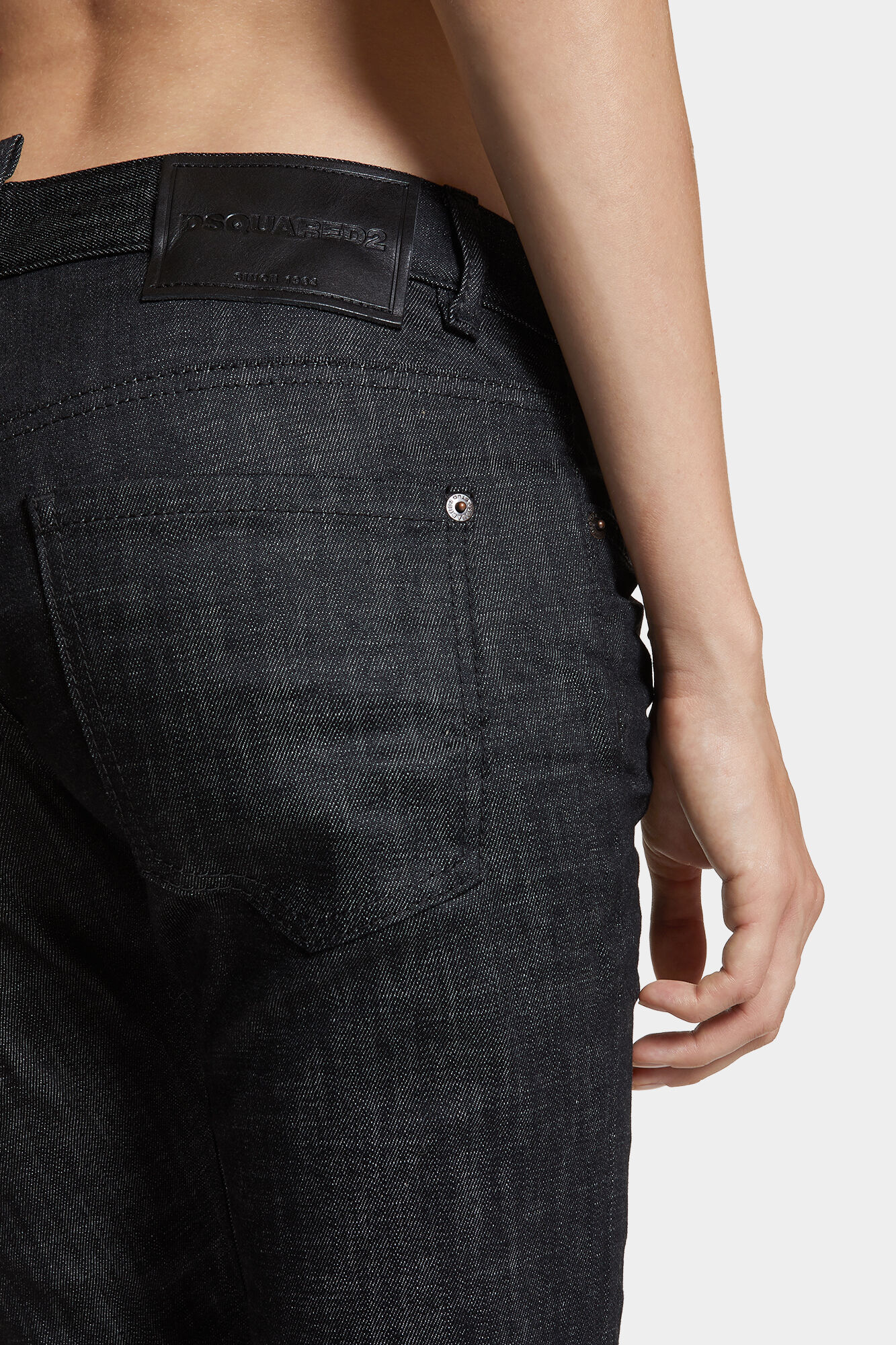 Black Rinse Wash Bootcut Sharpei Jeans