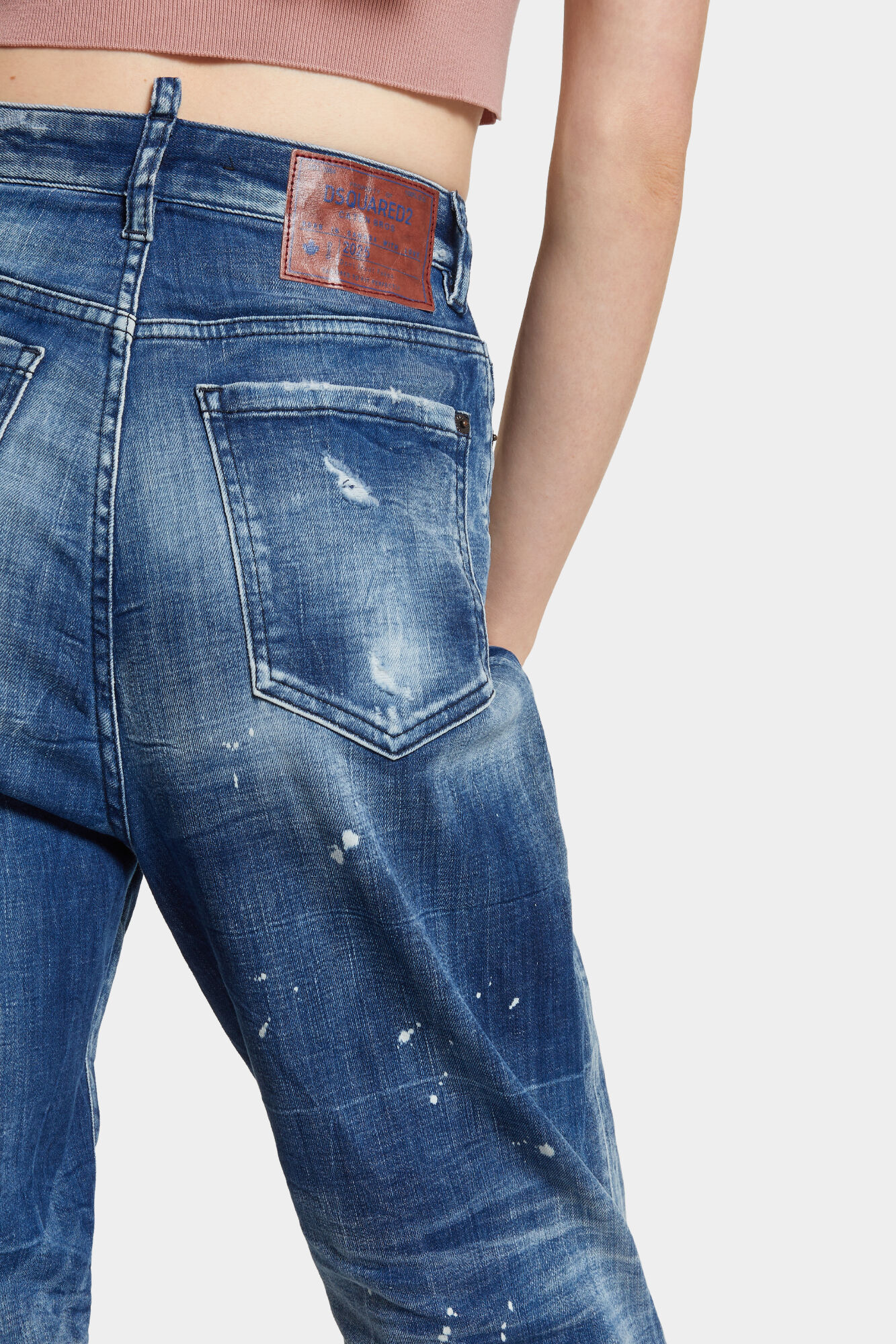 Medium Filo Blu Wash 80'S Jeans