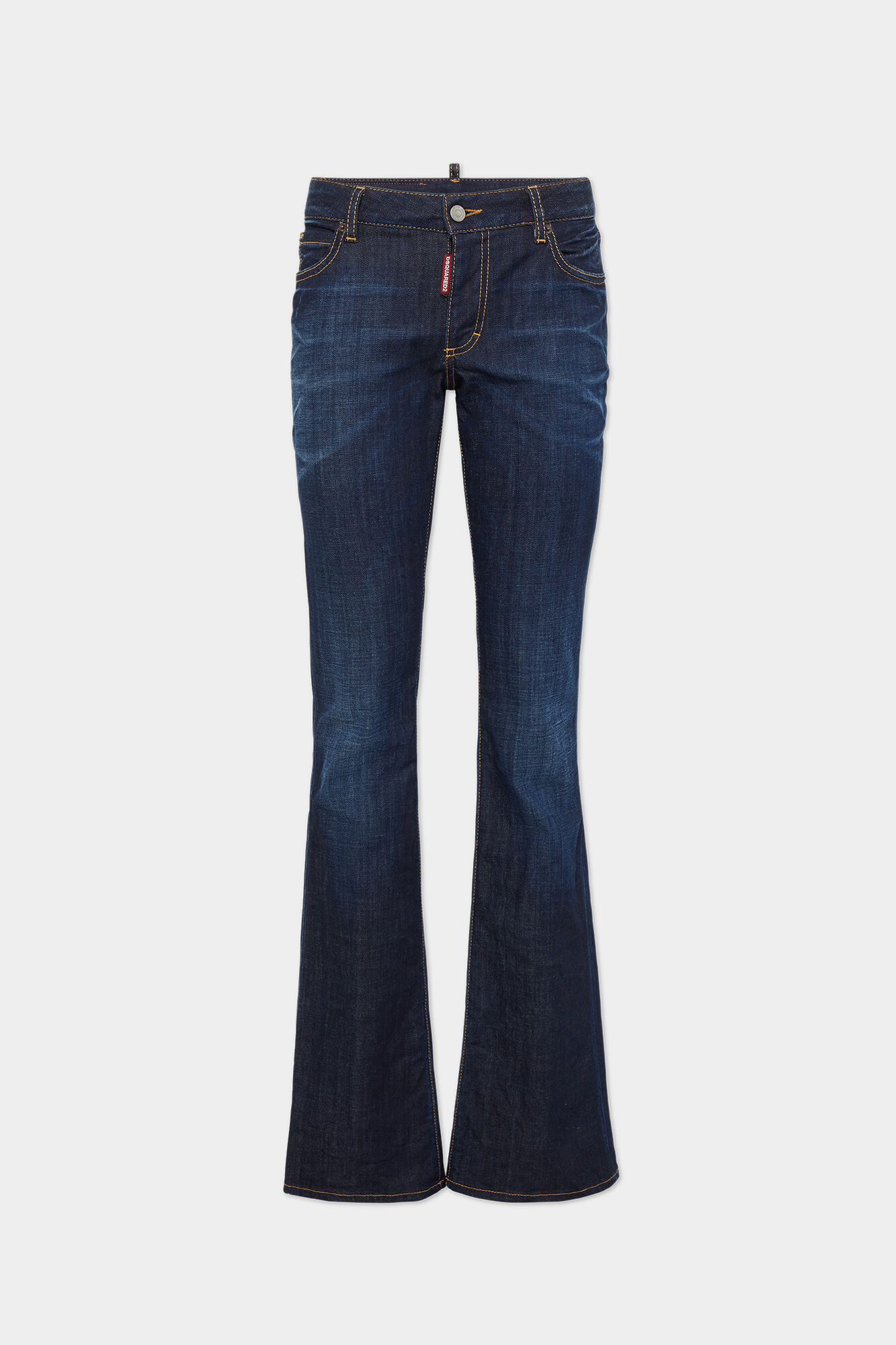 Dark Urban Wash Medium Waist Flare Jeans