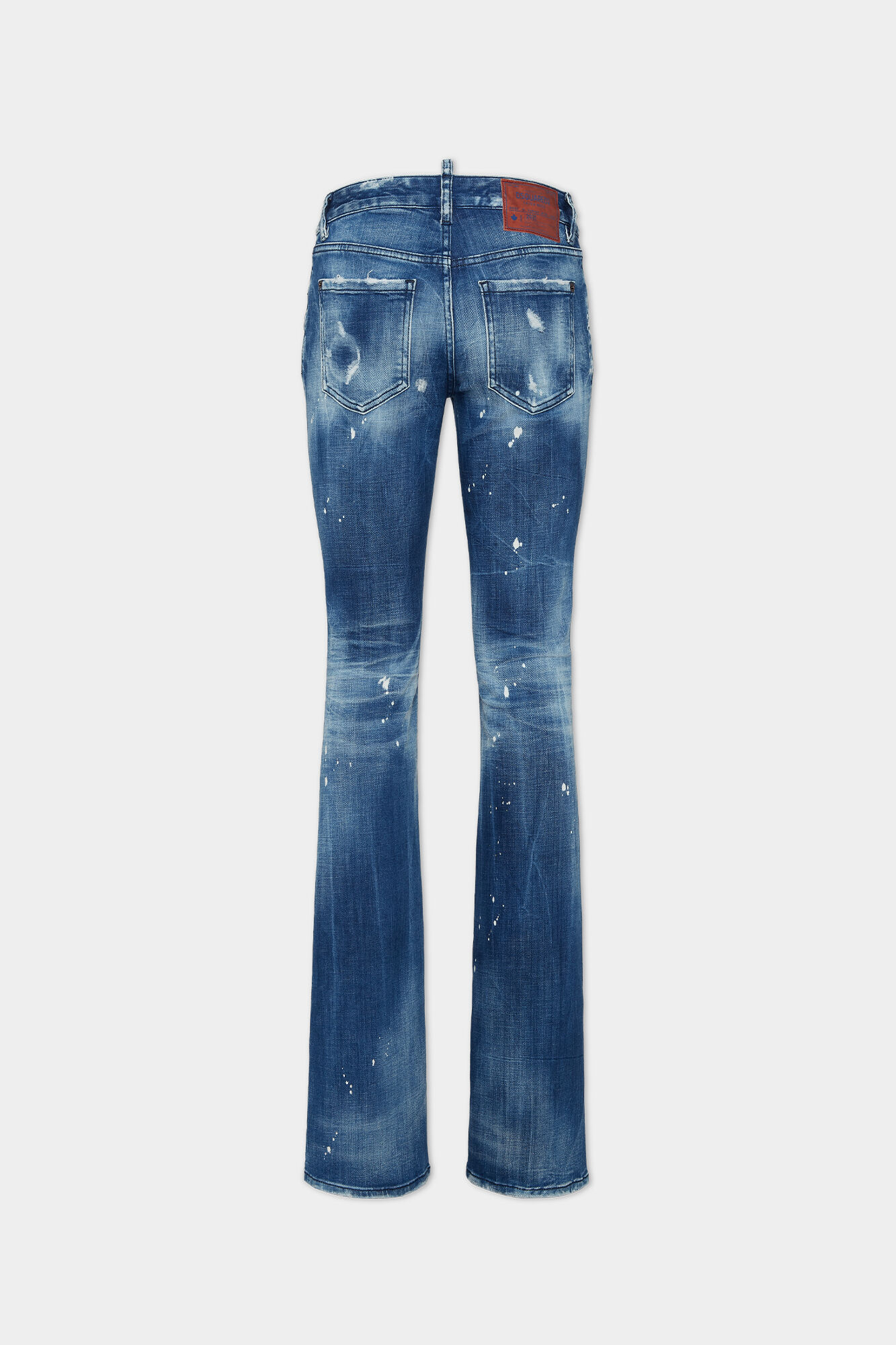 Medium Filo Blu Wash Medium Waist Flare Jeans