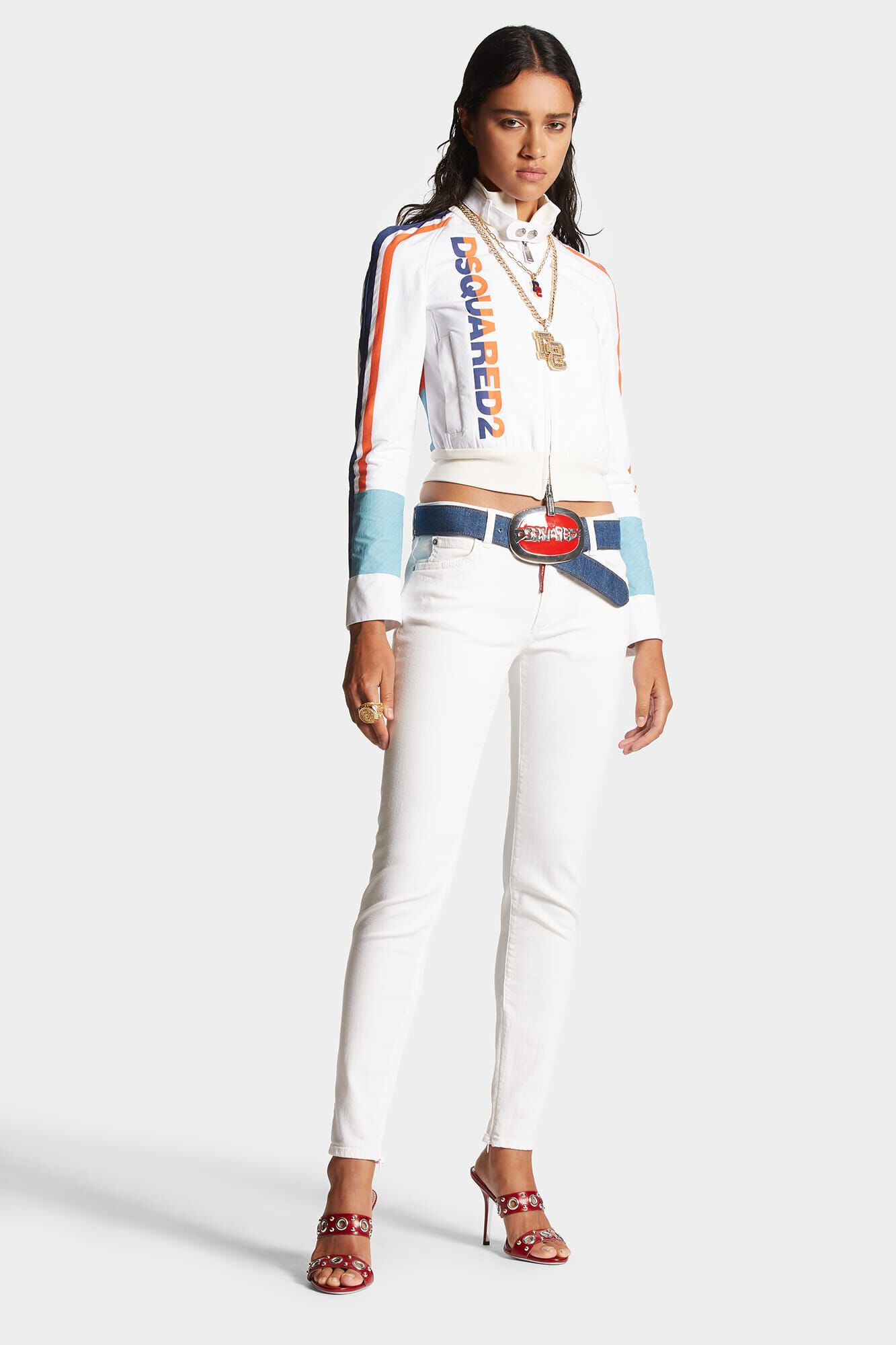 Dyed Medium Waist Twiggy Jeans