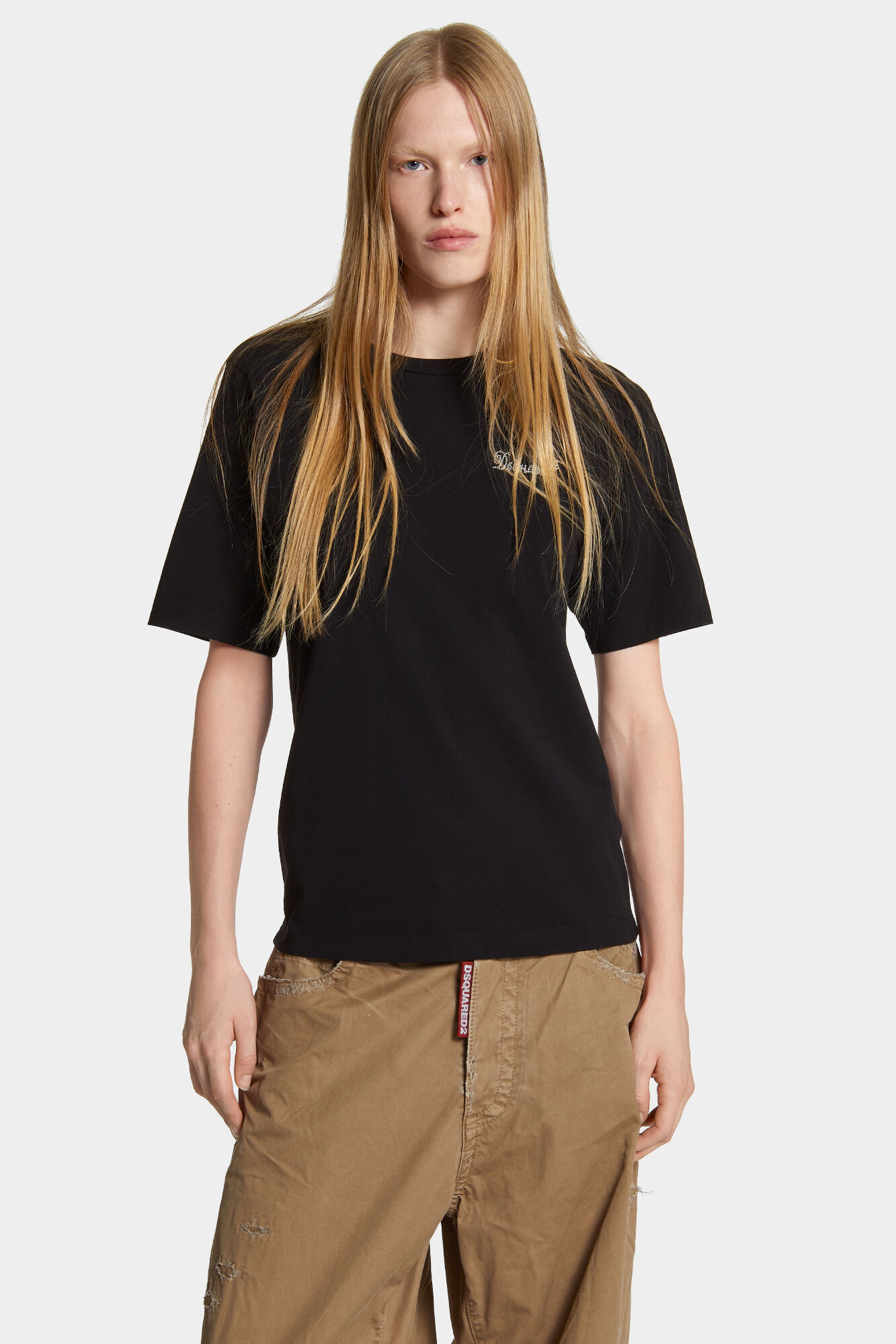 Easy Fit Crystal Logo T-Shirt