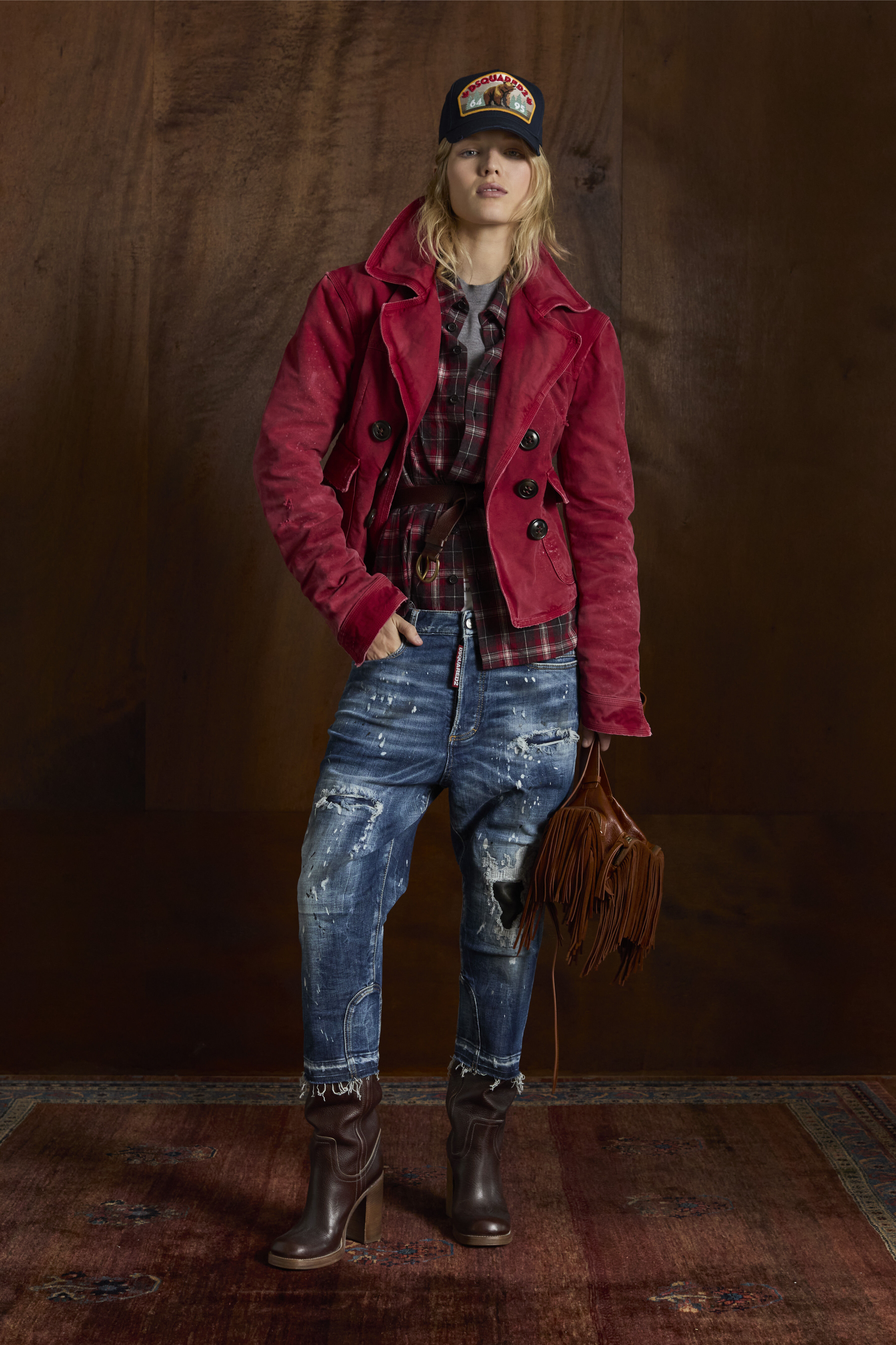 Medium Ripped Wash Baby Carpenter Jeans