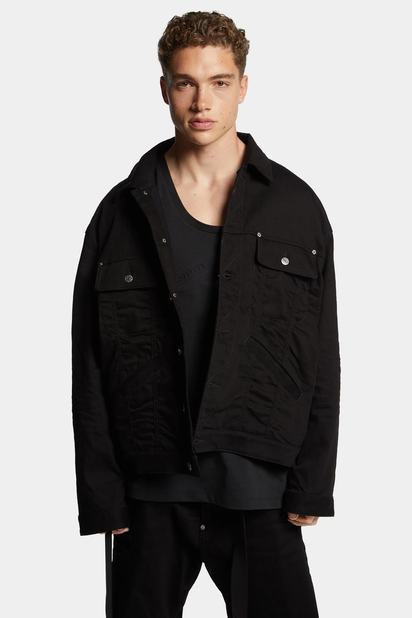 Icon New Generation Black Oversized Jean Jacket
