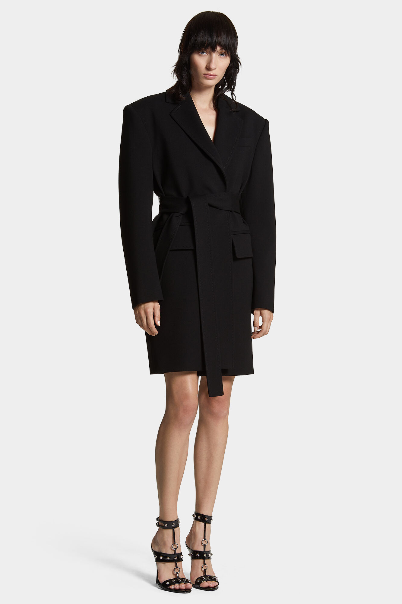 Jersey Waist Tie Coat