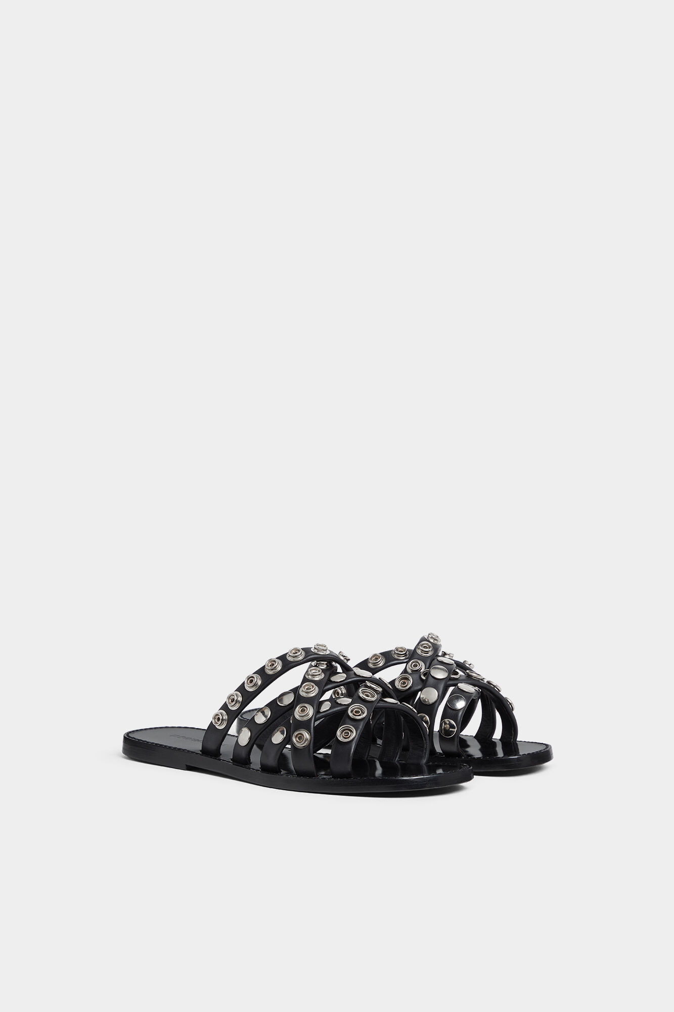 Allover Studs Flat Sandals