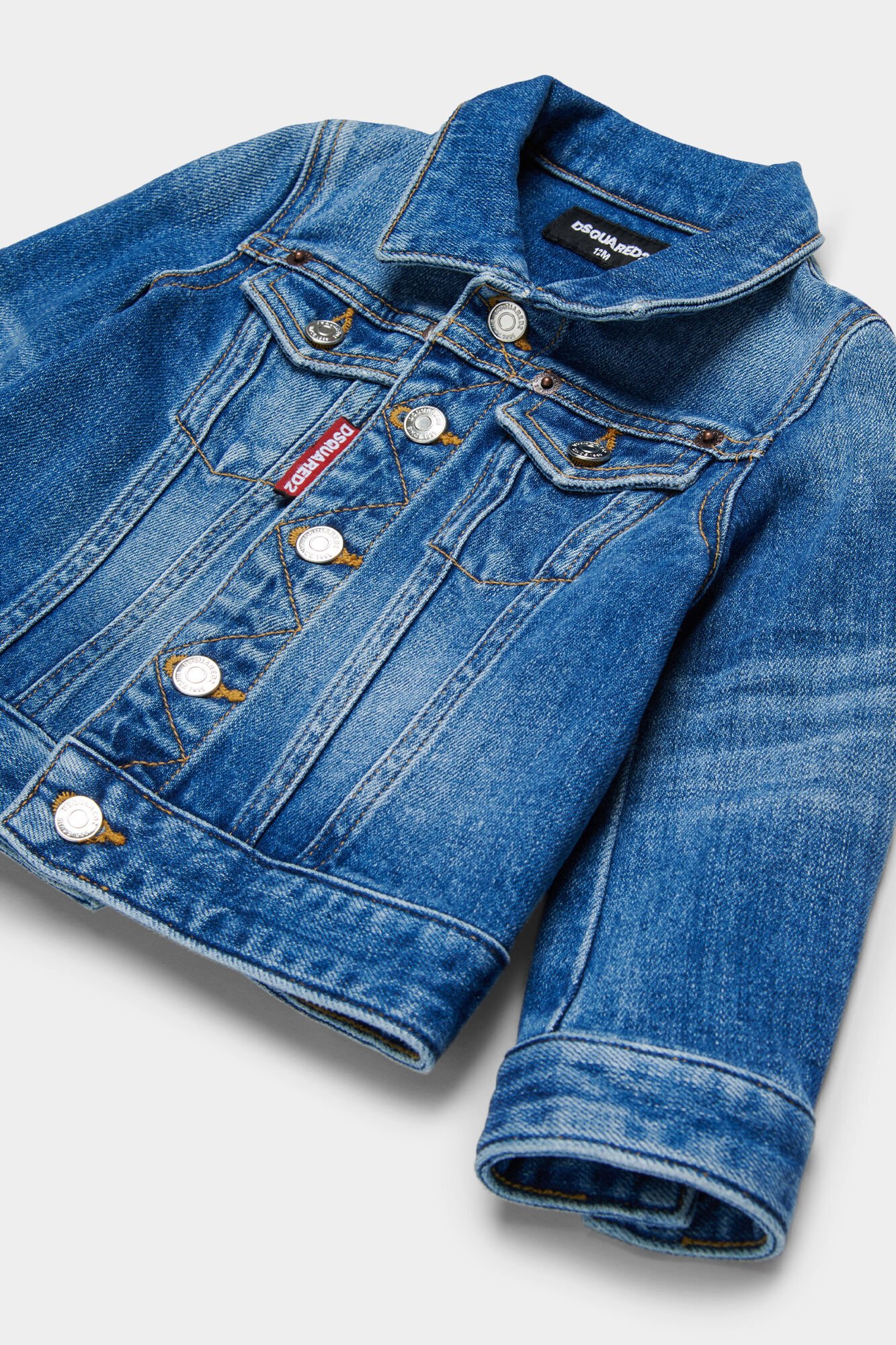 D2Kids Newborn Medium Preppy Wash Jean Jacket