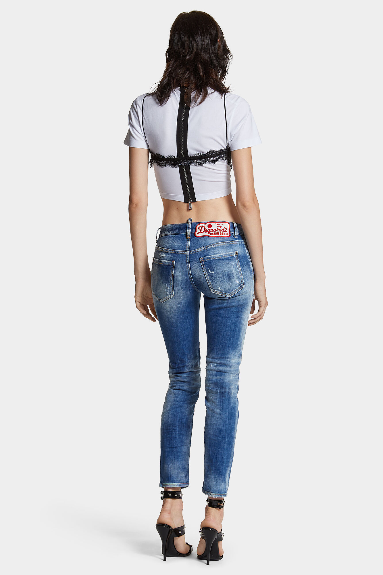 Medium Small Hole Wash Medium Waist Jennifer Jeans