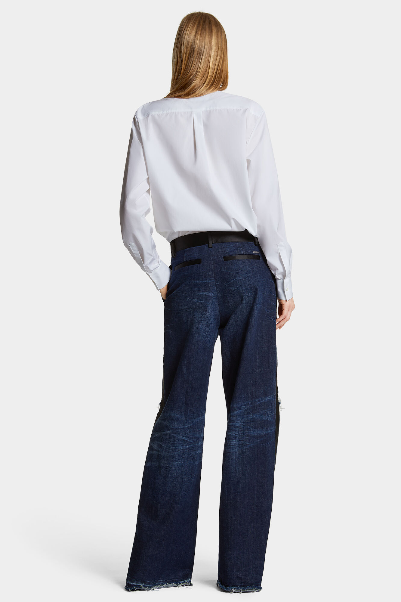 Dark Ripped Tuxedo Pant