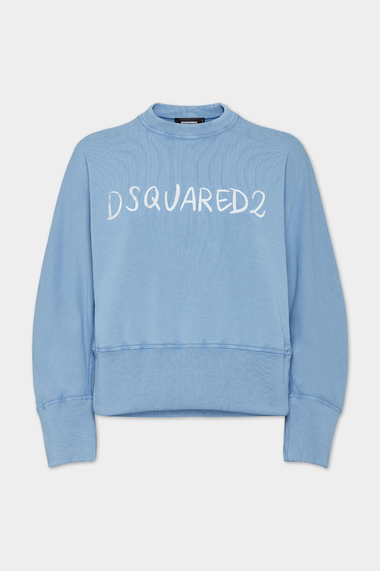 White Fade Dean Fit Handwritten Logo Sweatshirt