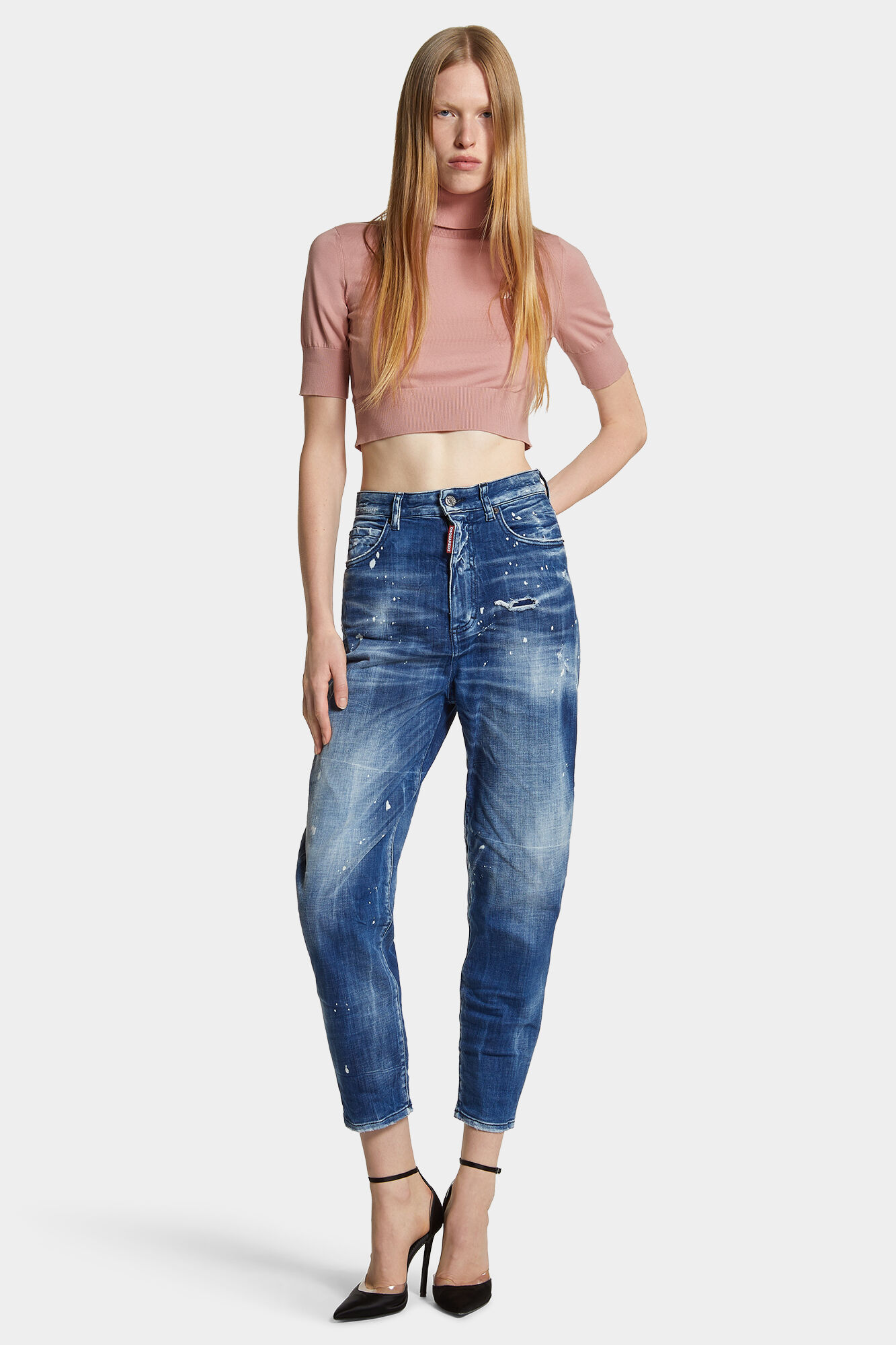 Medium Filo Blu Wash 80'S Jeans