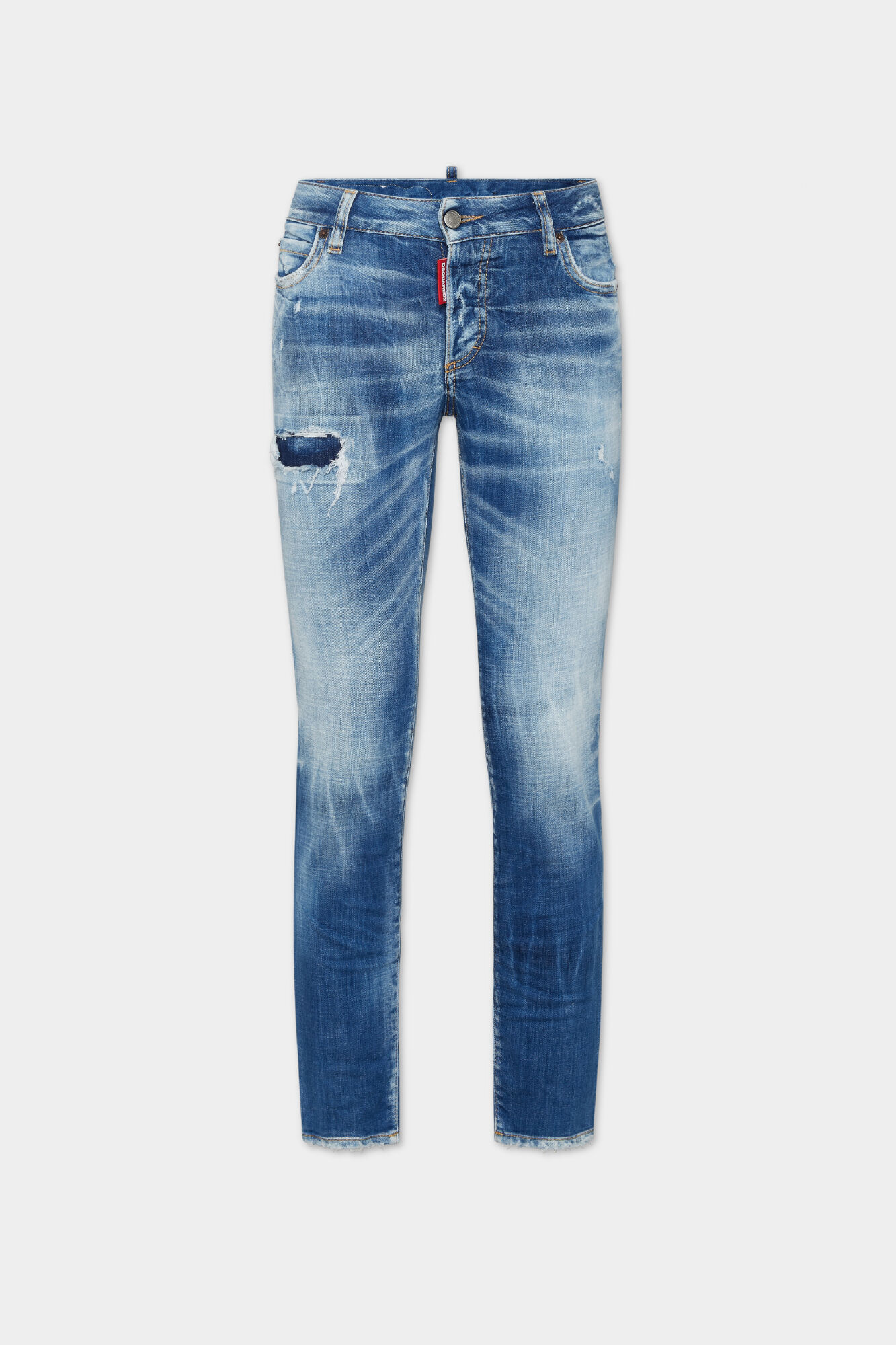 Medium Small Hole Wash Medium Waist Jennifer Jeans