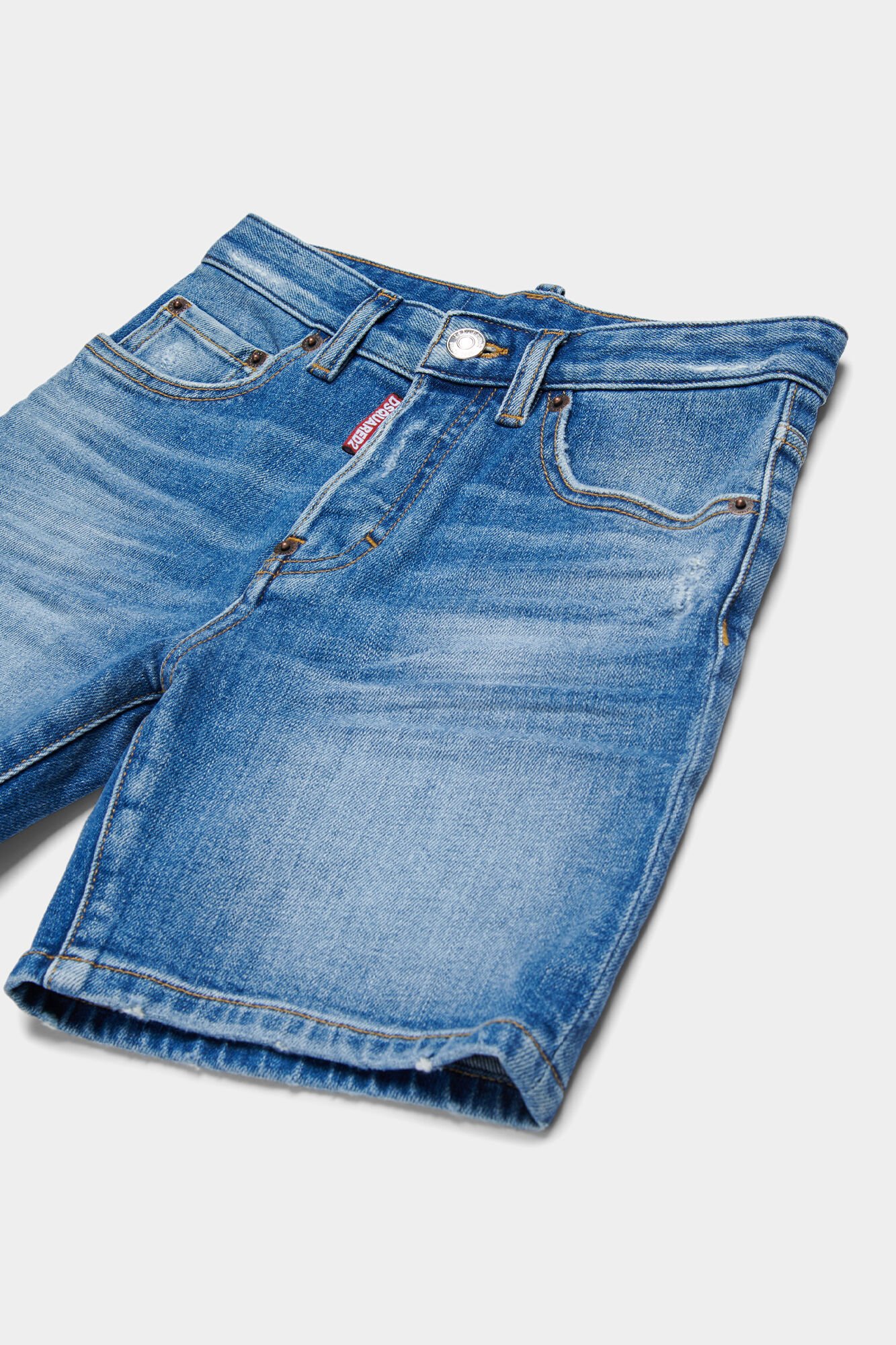 D2Kids Junior Medium Preppy Wash Jean Shorts