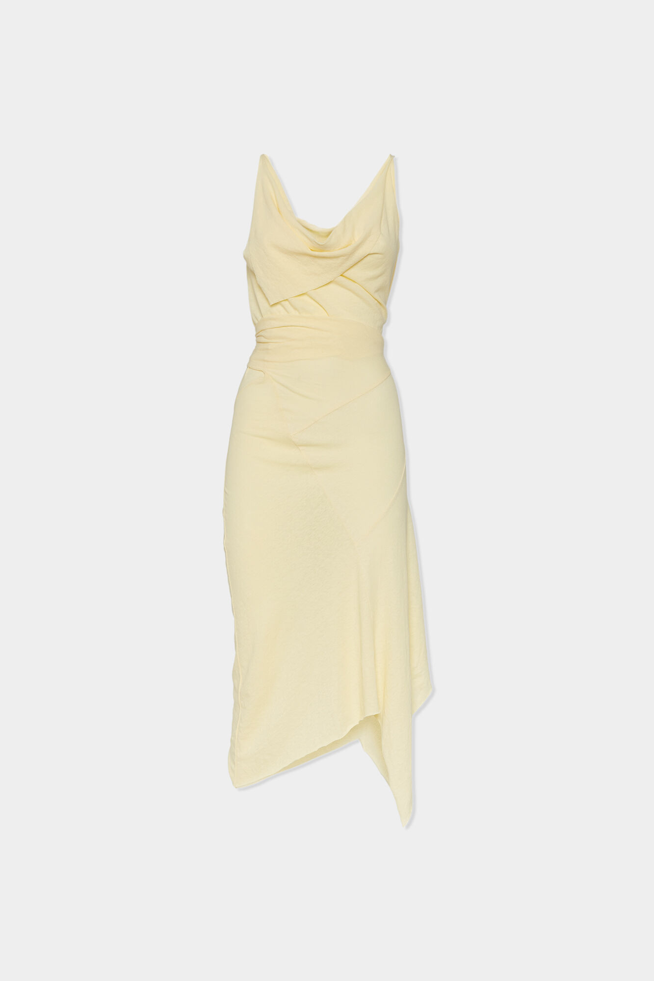 Asymmetrical Dyed Jersey Dress