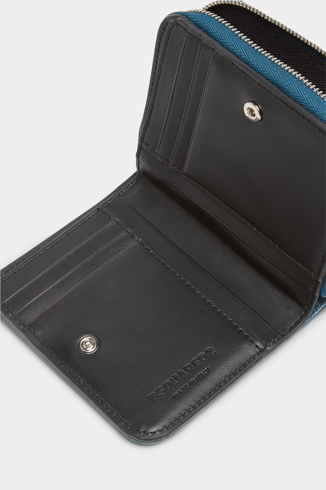 Gothic Dsquared2 Leather Zip Wallet