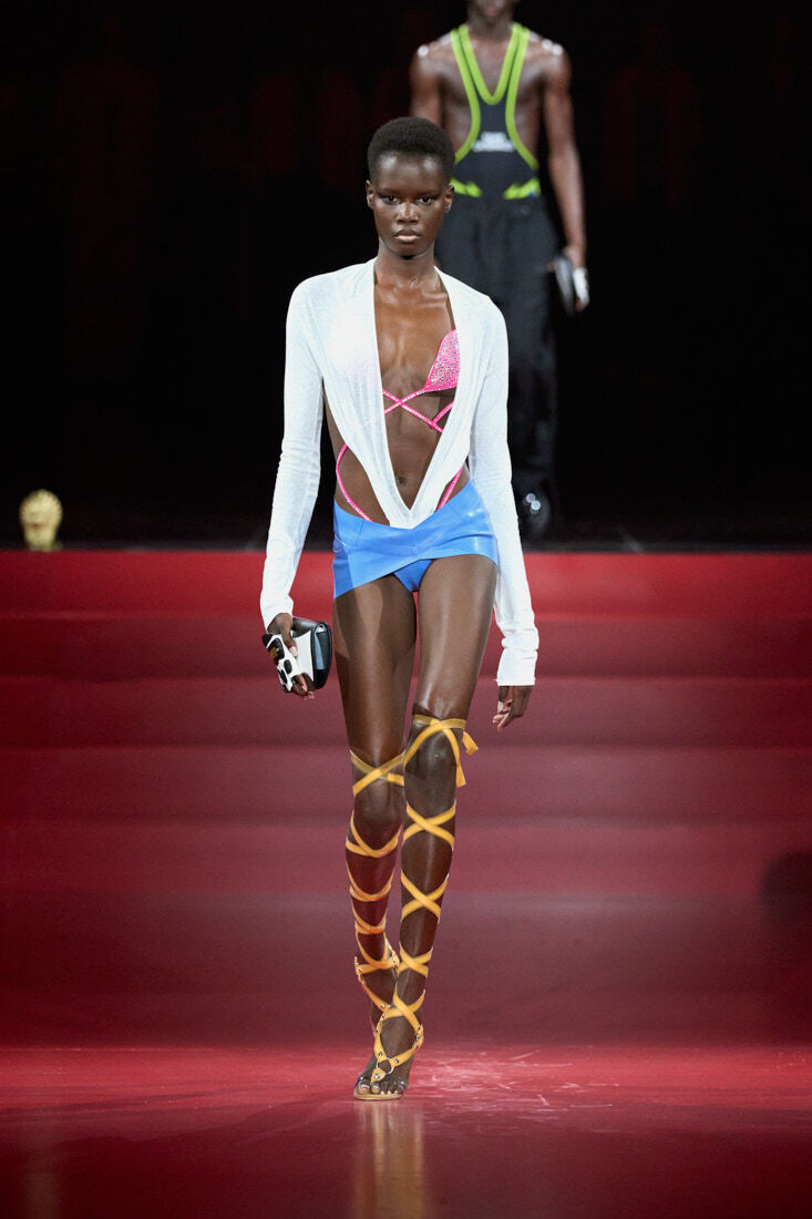 5-Pocket Latex Hot Pants