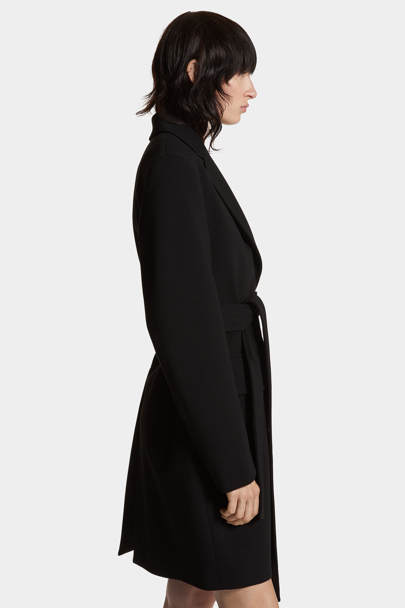 Jersey Waist Tie Coat