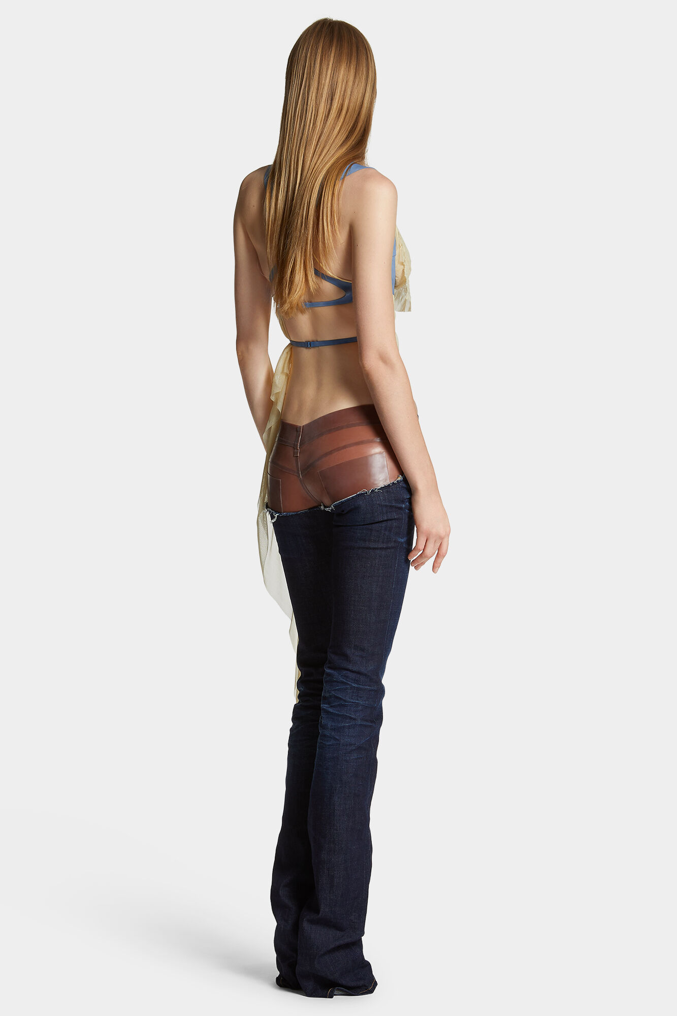 Dark Urban Wash Bootcut Sharpei Peekaboo Jeans