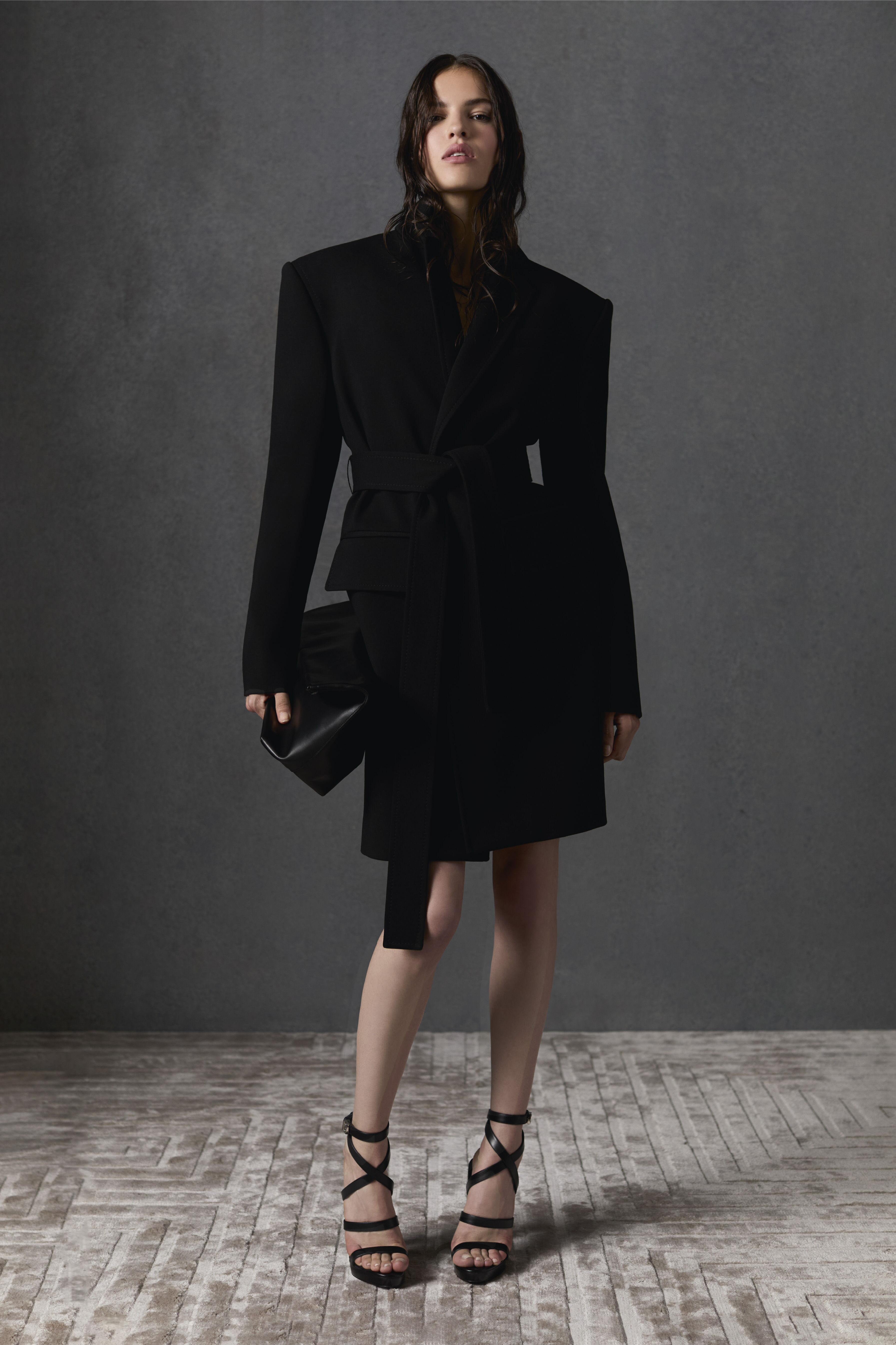 Jersey Waist Tie Coat