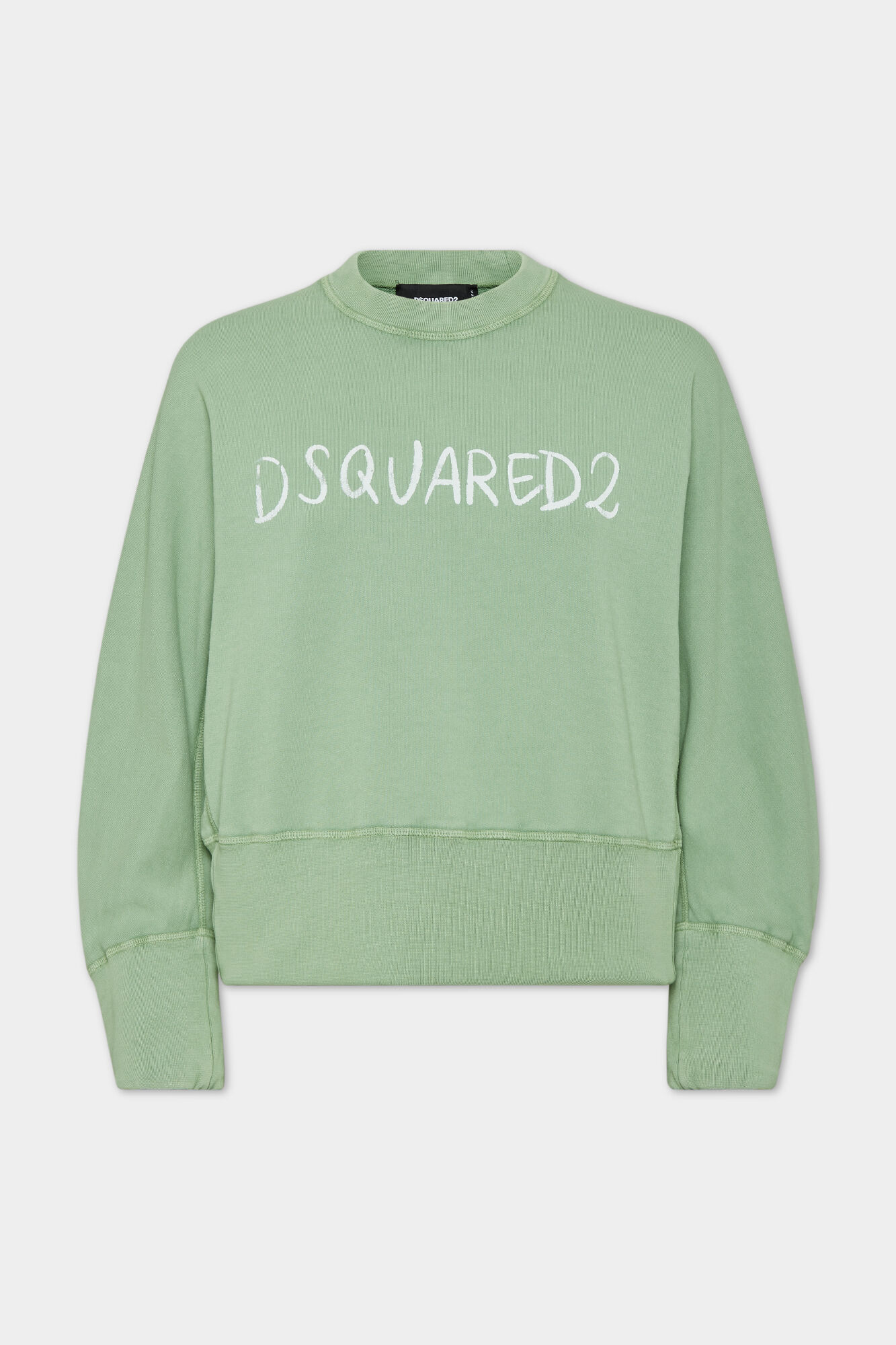 White Fade Dean Fit Handwritten Logo Sweatshirt