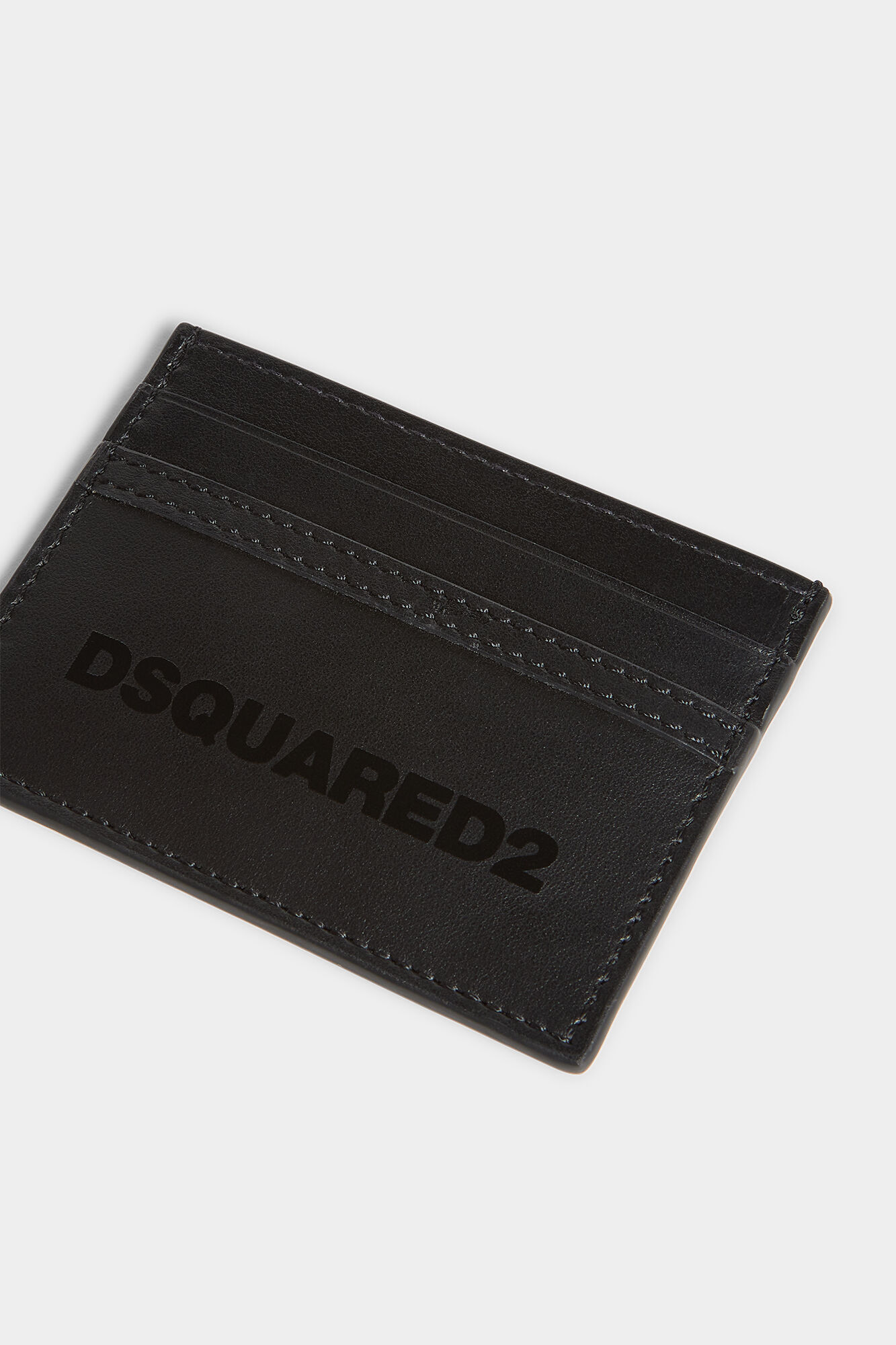 Deep Black Leather Credit Card Holder