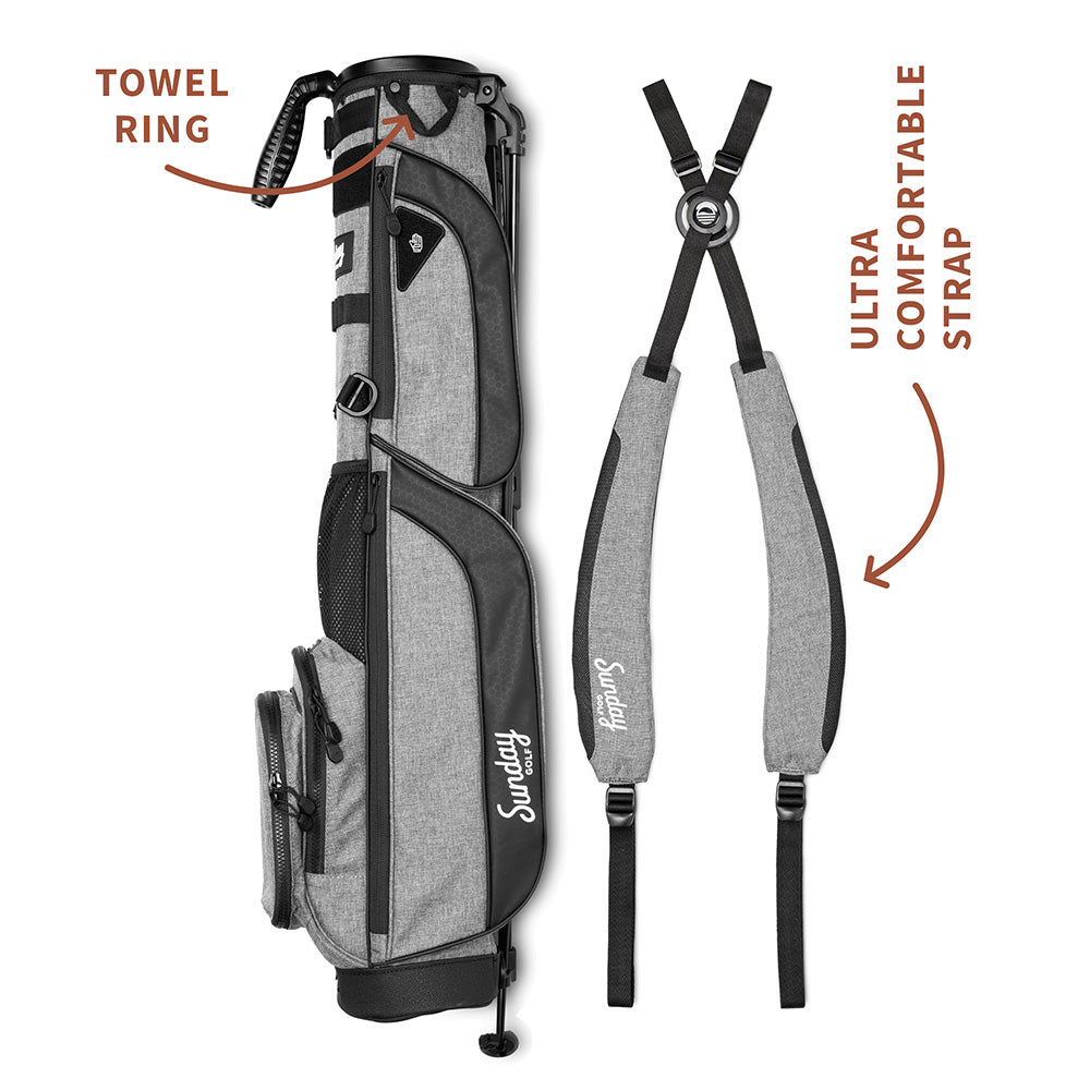 Sunday Golf Loma XL Pencil Stand Bag – Heather Grey