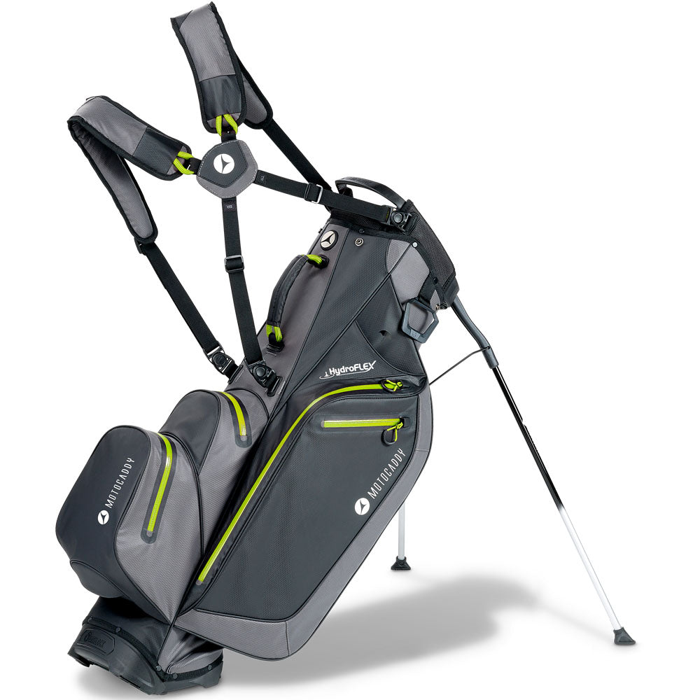 Motocaddy Hydroflex Waterproof Stand Bag – Charcoal/Lime