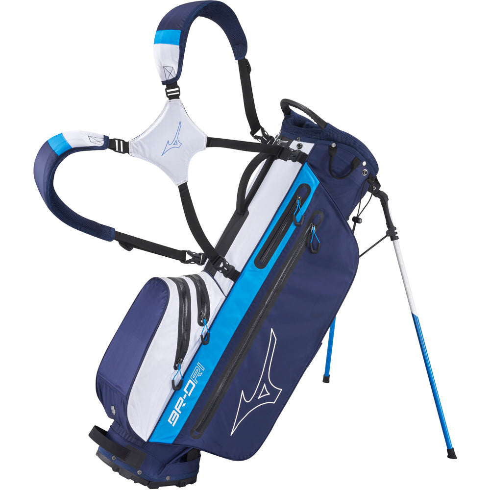 Mizuno BR-DRI Waterproof Stand Bag – Navy/Blue