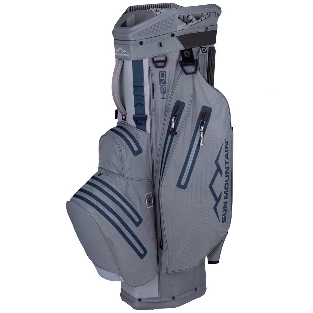 Sun Mountain H2NO Lite Waterproof Cart Bag – Nickel/Cadet