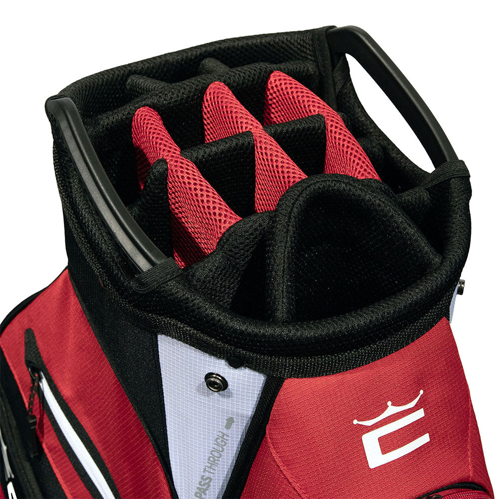 Cobra Signature Cart Bag – Bright White/High Risk Red/Puma Black