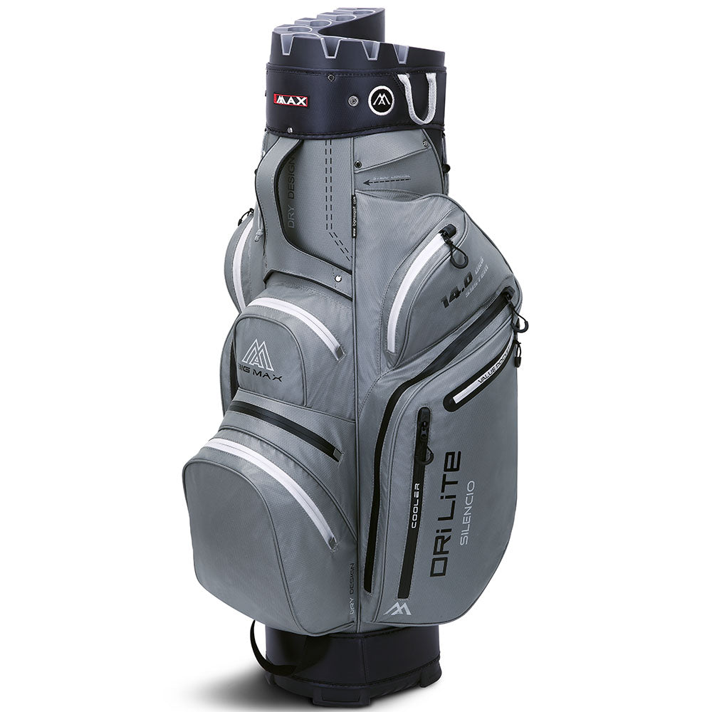 Big Max Dri Lite Silencio 2 Organiser Cart Bag – Grey/Black