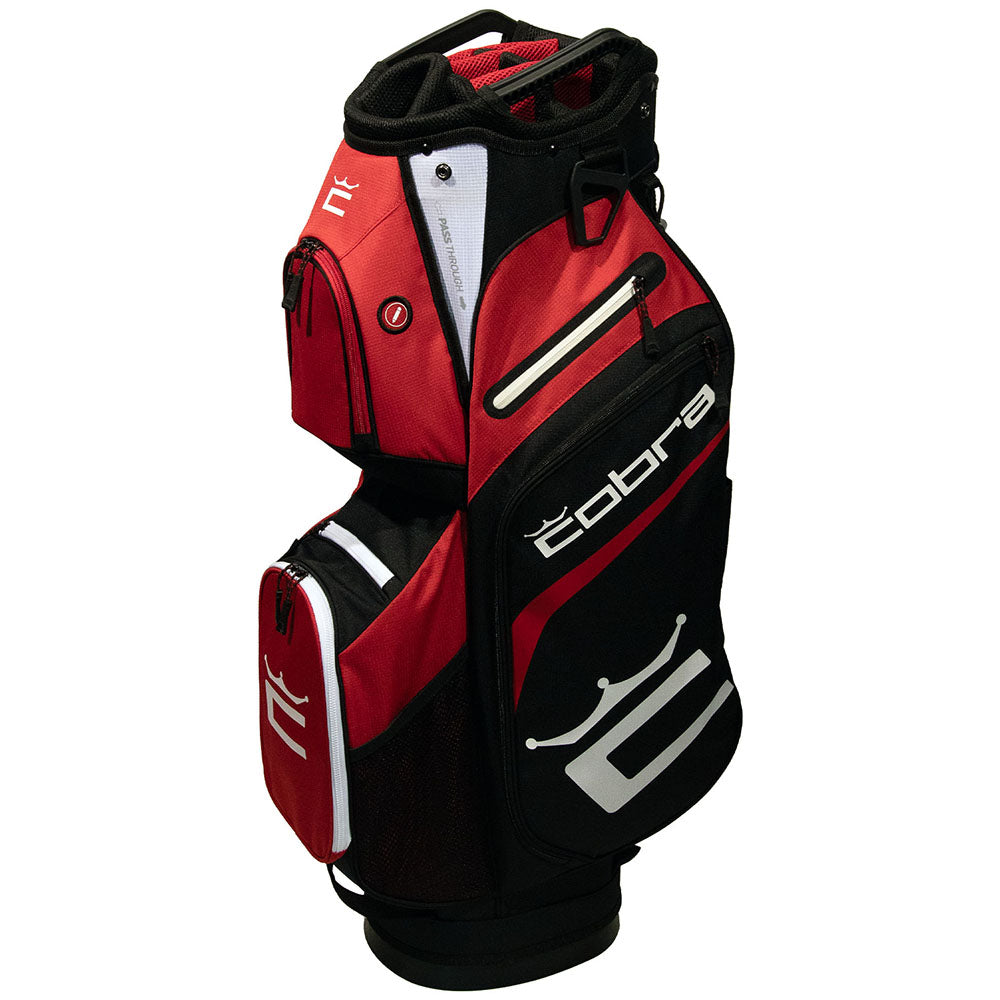 Cobra Signature Cart Bag – Bright White/High Risk Red/Puma Black