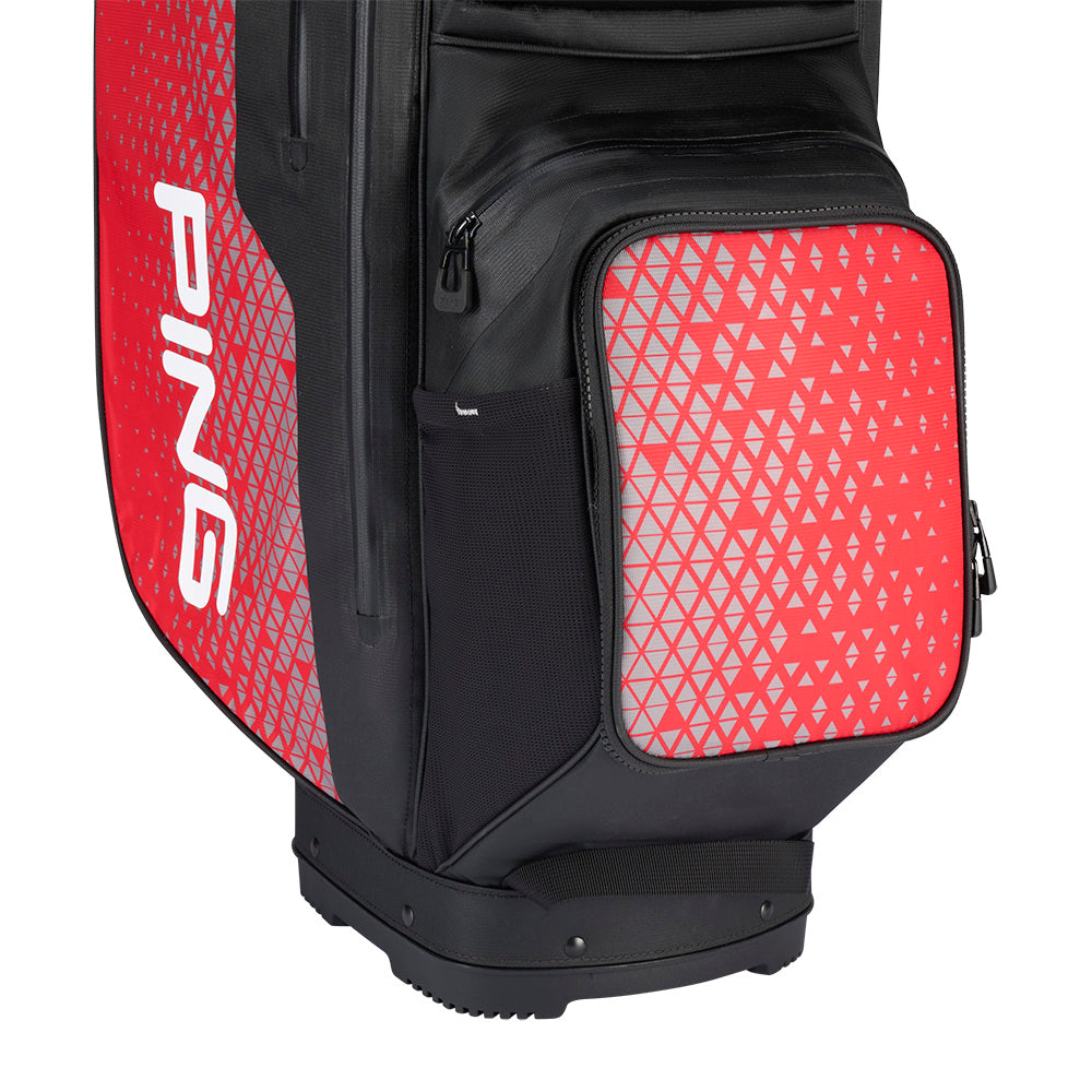 Ping Pioneer Monsoon 231 Waterproof Cart Bag – Black/Red