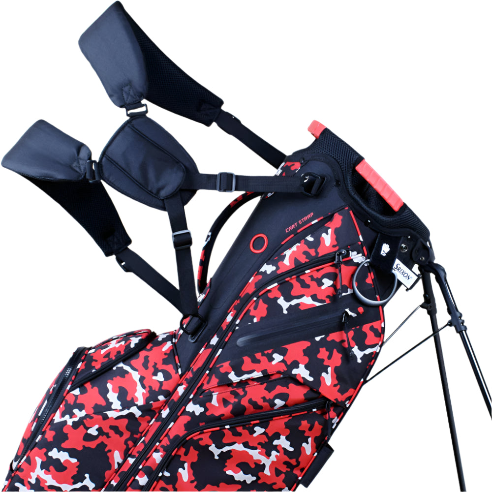 Srixon Premium Stand Bag – Black/Red Camo