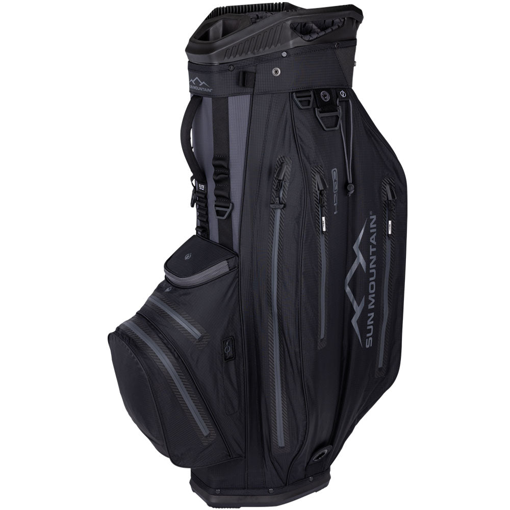 Sun Mountain H2NO ELITE Waterproof Cart Bag – Black/Steel