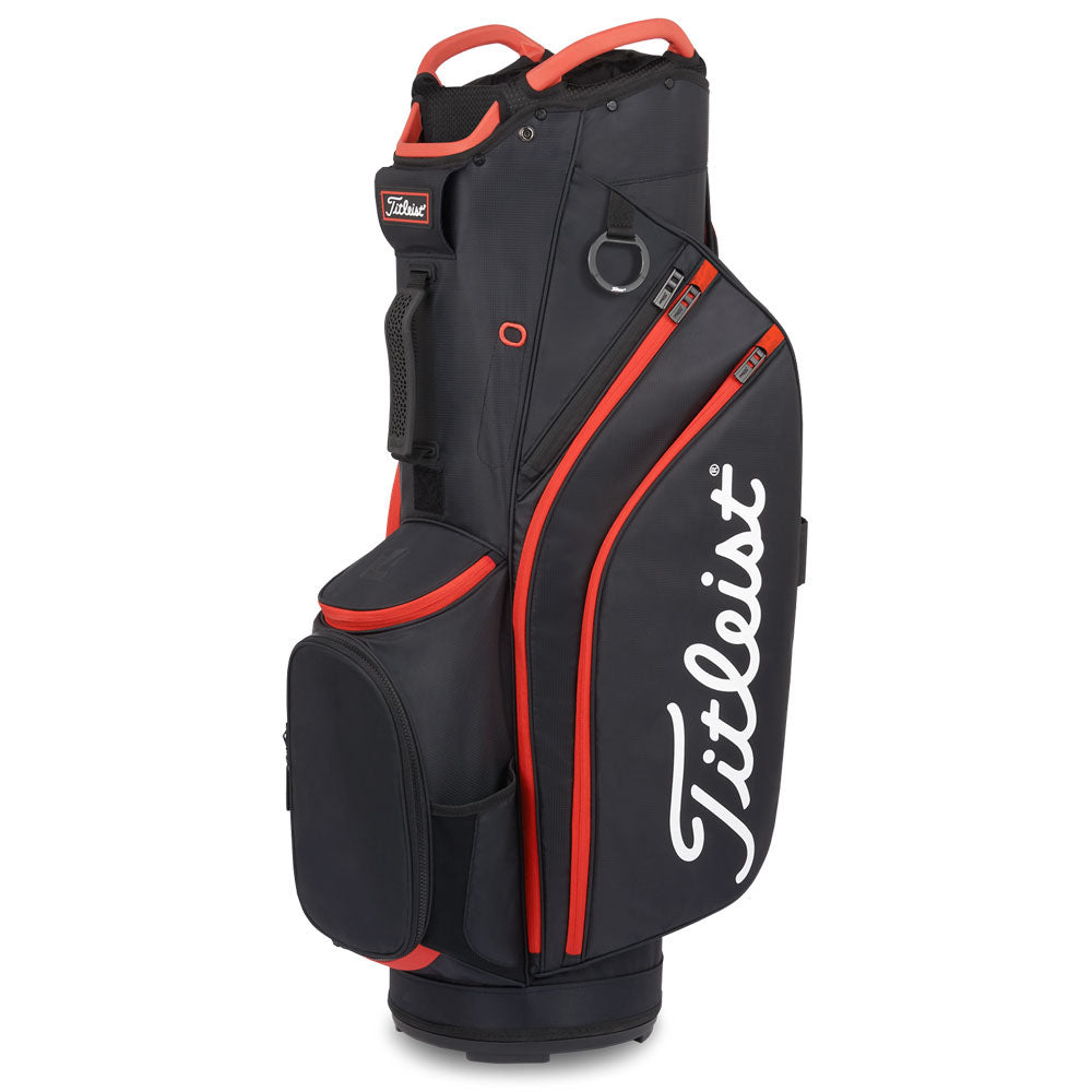 Titleist Cart 14 Lightweight Cart Bag – Black/Black/Red